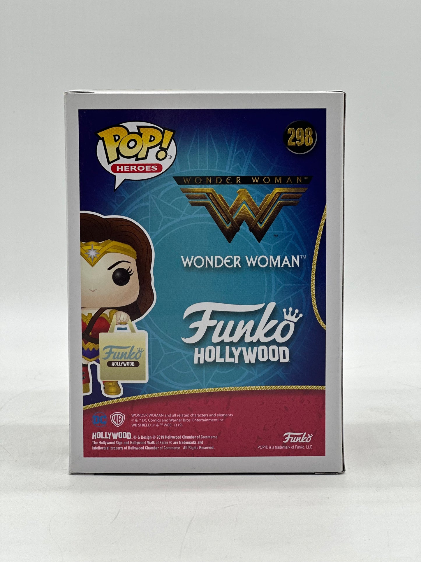 Pop! Heroes Wonder Woman 4 298 Wonder Woman W/Hollywood Bag Funko Hollywood Limited Edition