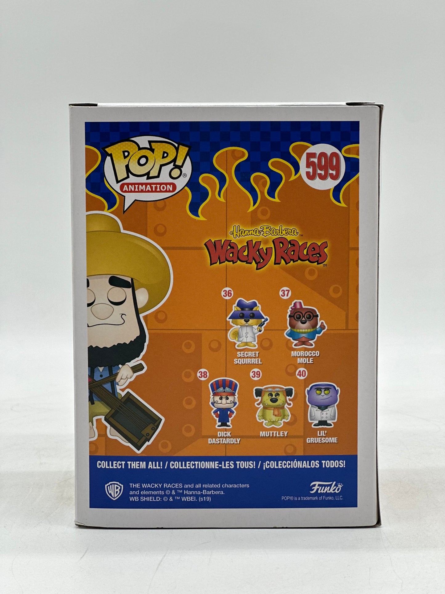 Pop! Animation Hanna-Barbera Wacky Races 599 Lazy Luke San Diego Comic Con 50 International 2019 Limited Edition