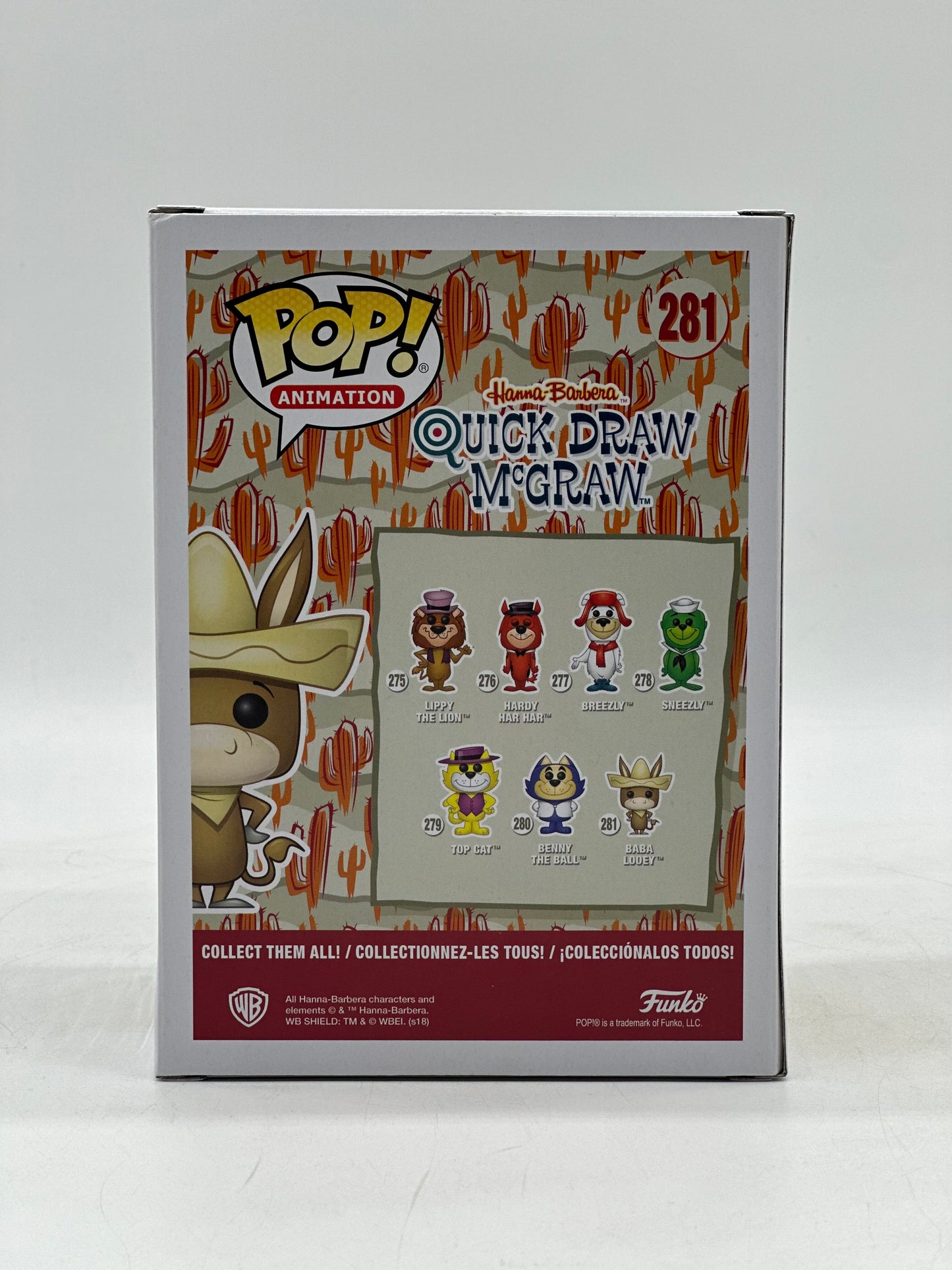 Pop! Animation Hanna-Barbera Quick Draw McGraw 281 Quick Baba Looey 2018 Fall Convention Exclusive Limited Edition