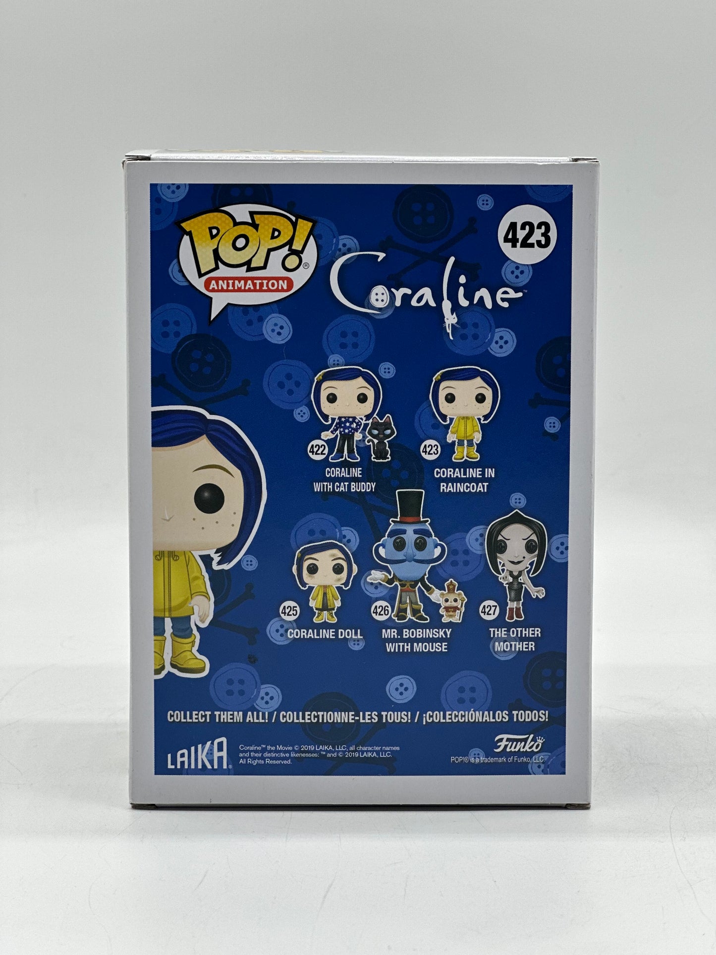 Pop! Animation Coraline 423 Coraline In Raincoat Diamond Collection HotTopic Exclusive