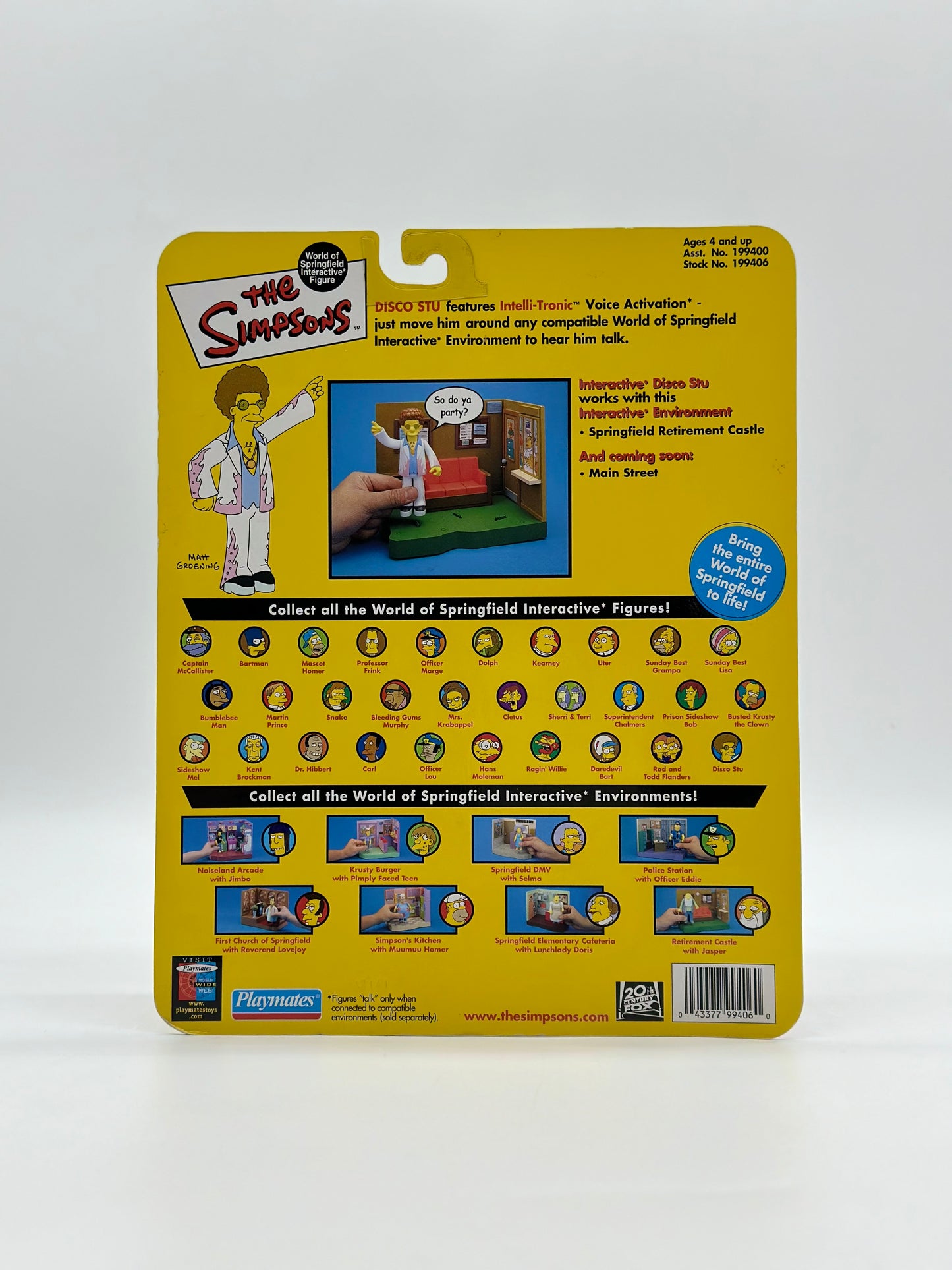 The Simpsons World Of Springfield Interactive Figure Disco Stu