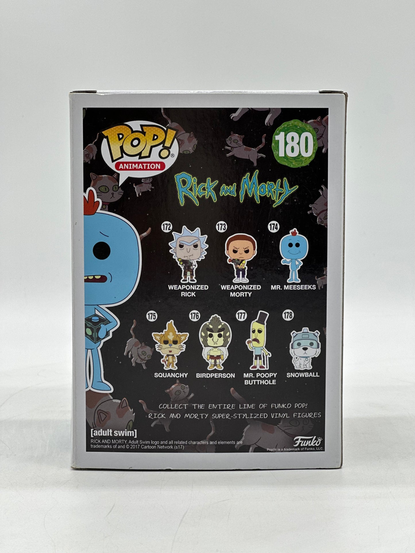 Pop! Animation Rick And Morty 180 Mr. Meeseeks With Meeseeks Box Barnes & Noble Booksellers Exclusive