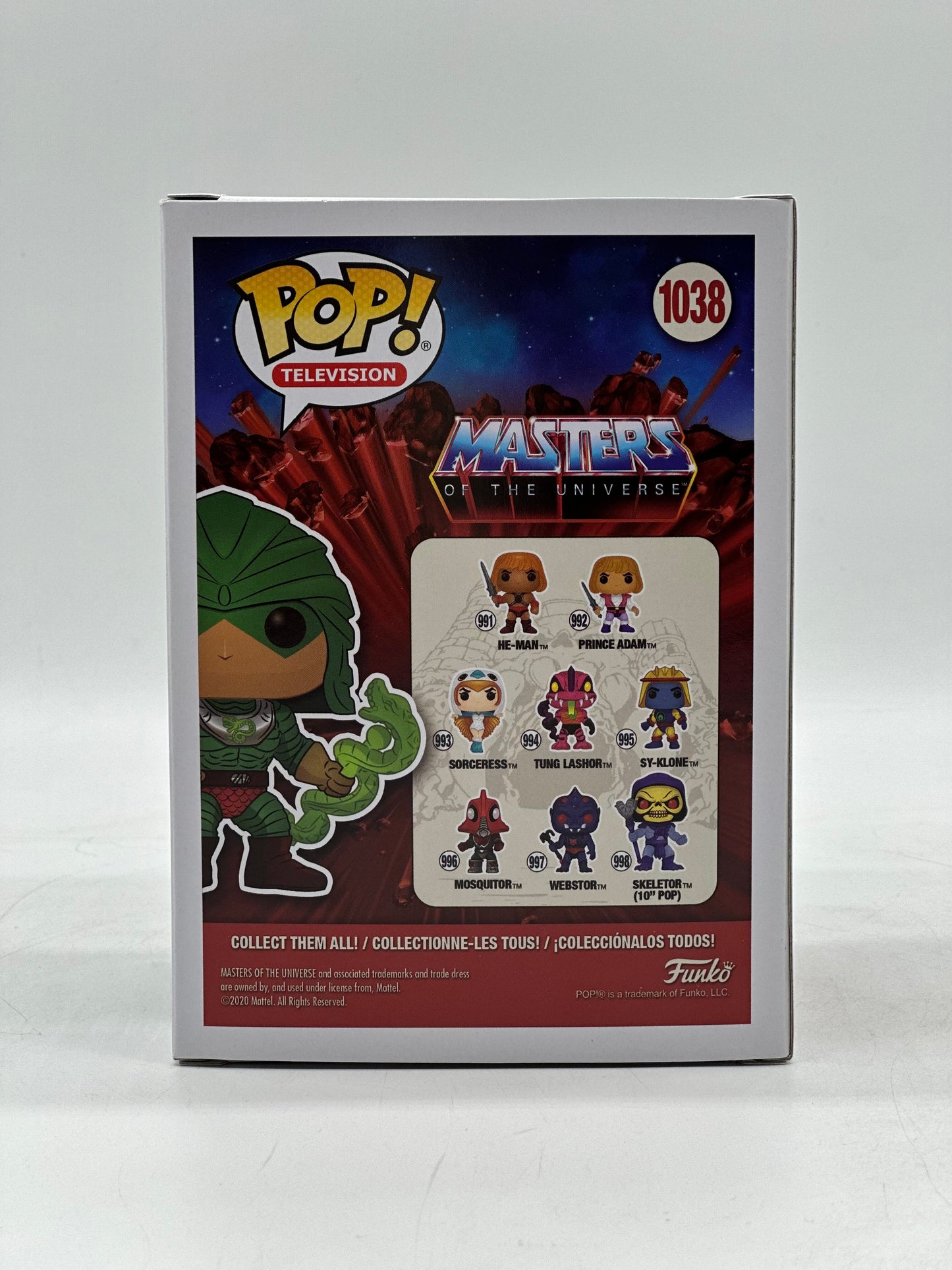 Pop! Television Masters Of The Universe 1038 King Hiss Toy Tokyo NYCC 2020 Limited Edition