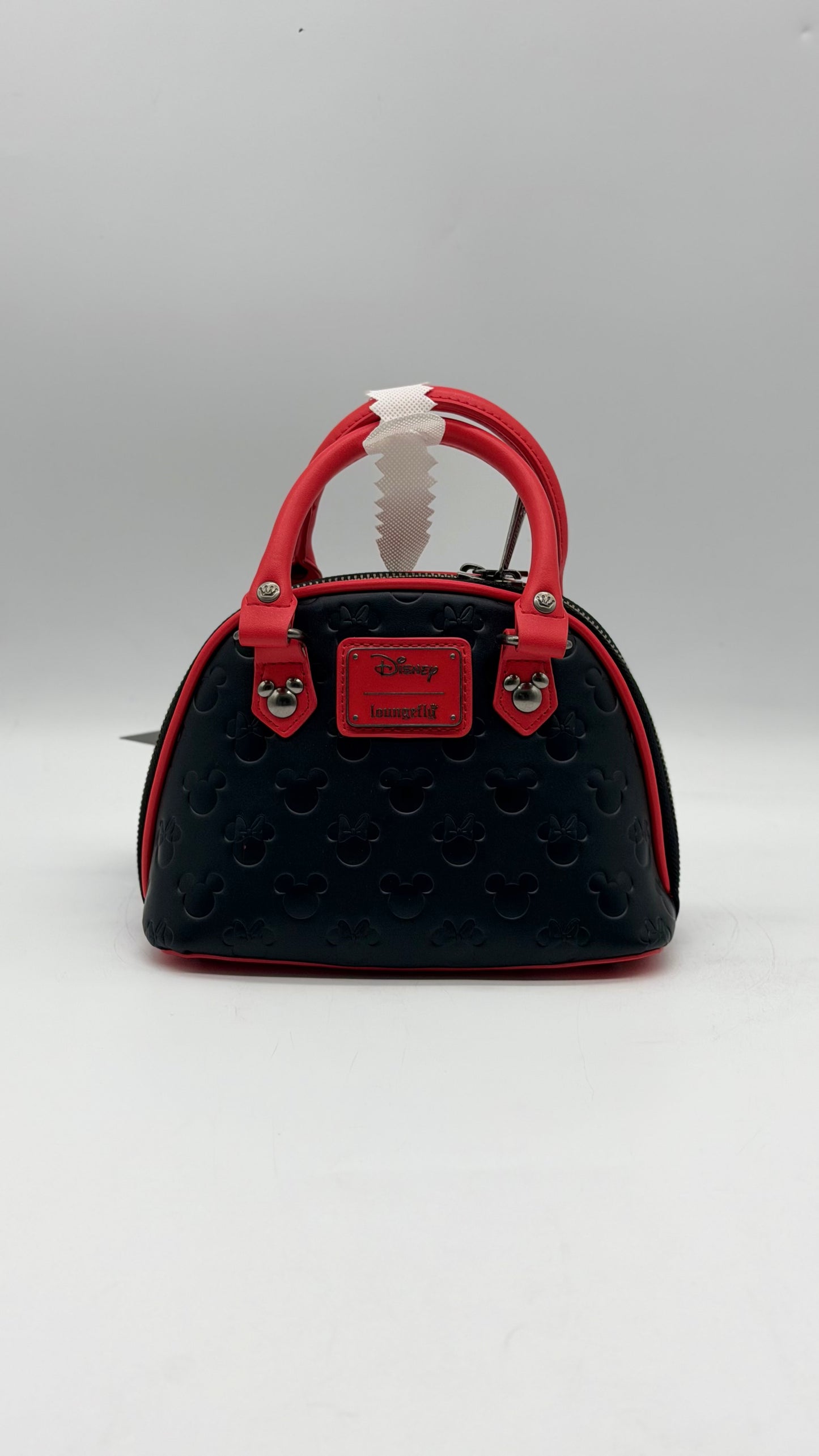 Disney Mickey And Minnie Mouse Debossed Silhouettes Mini Crossbody Bag
