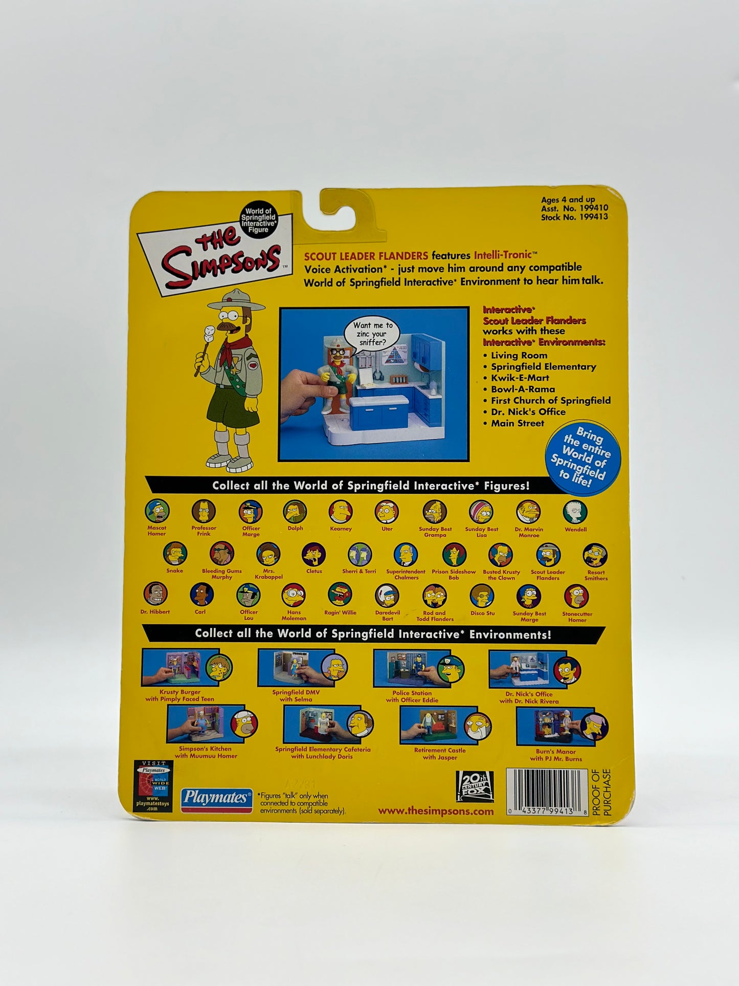 The Simpsons World Of Springfield Interactive Figure Scout Leader Flanders