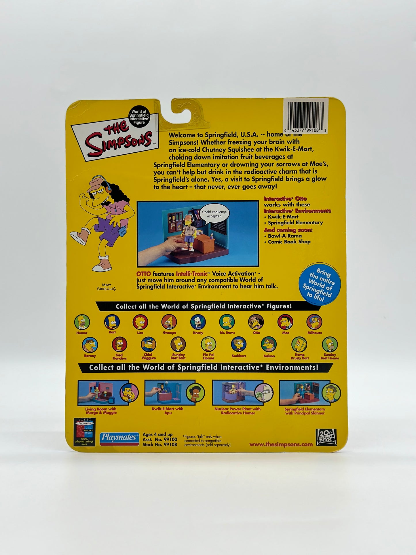 The Simpsons World Of Springfield Interactive Figure Otto