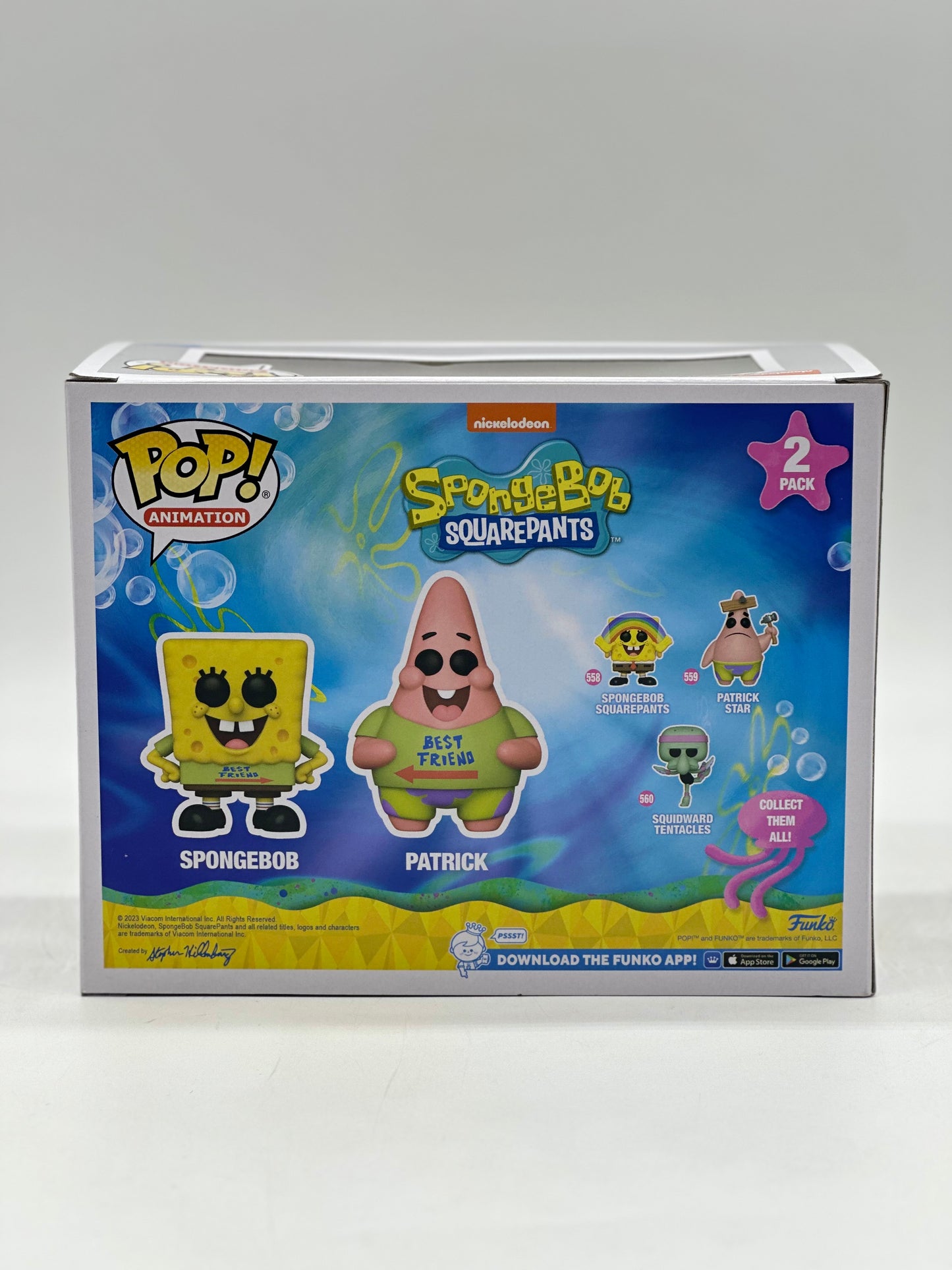Pop! Animation Nickelodeon SpongeBob SquarePants 2 Pack SpongeBob & Patrick HotTopic Exclusive