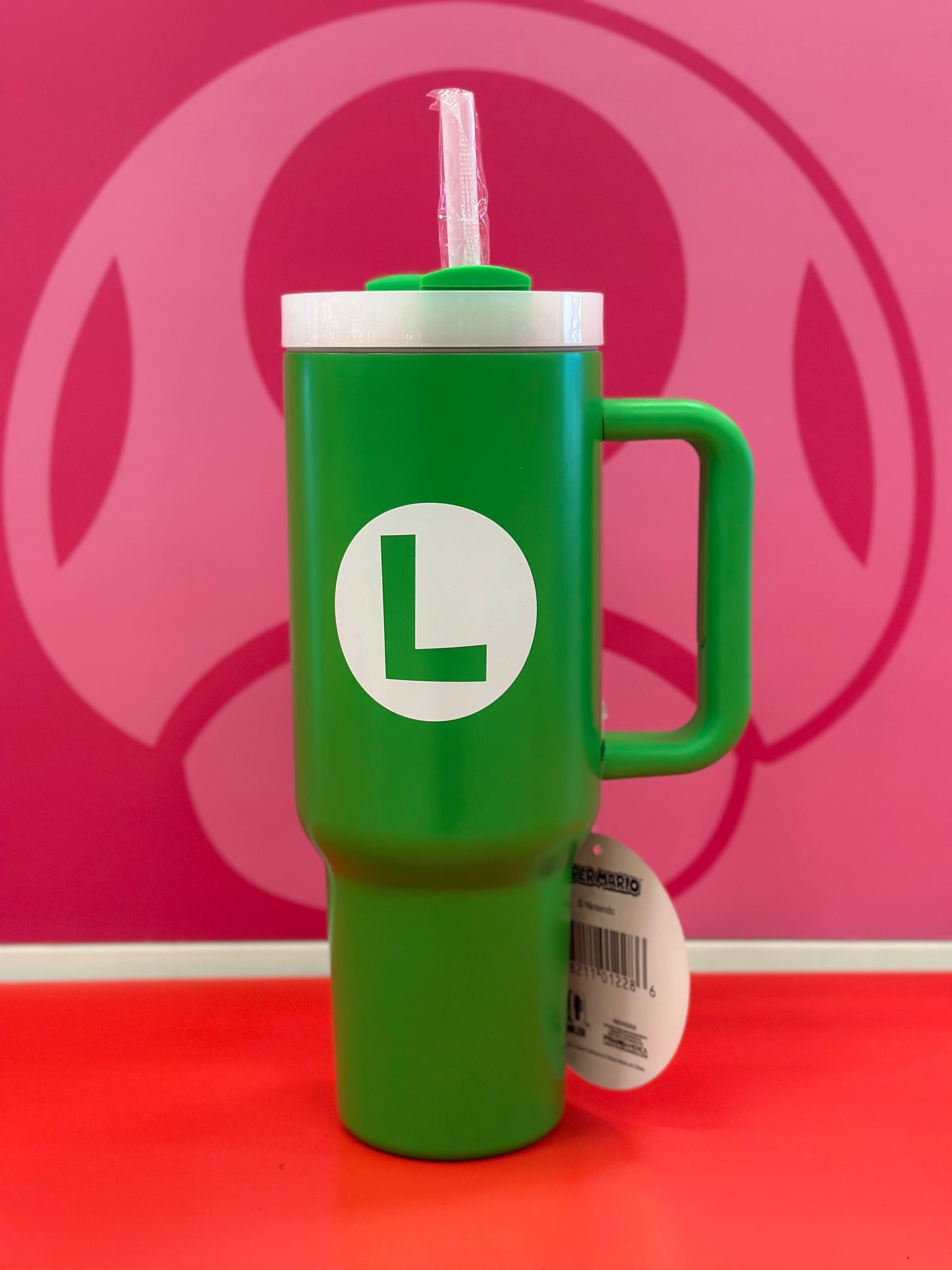 Nintendo Official Luigi Stainless Steel Tumbler With Handle