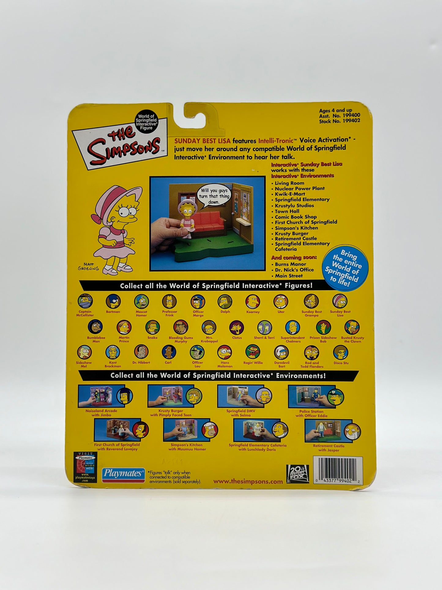 The Simpsons World Of Springfield Interactive Figure Sunday Best Lisa