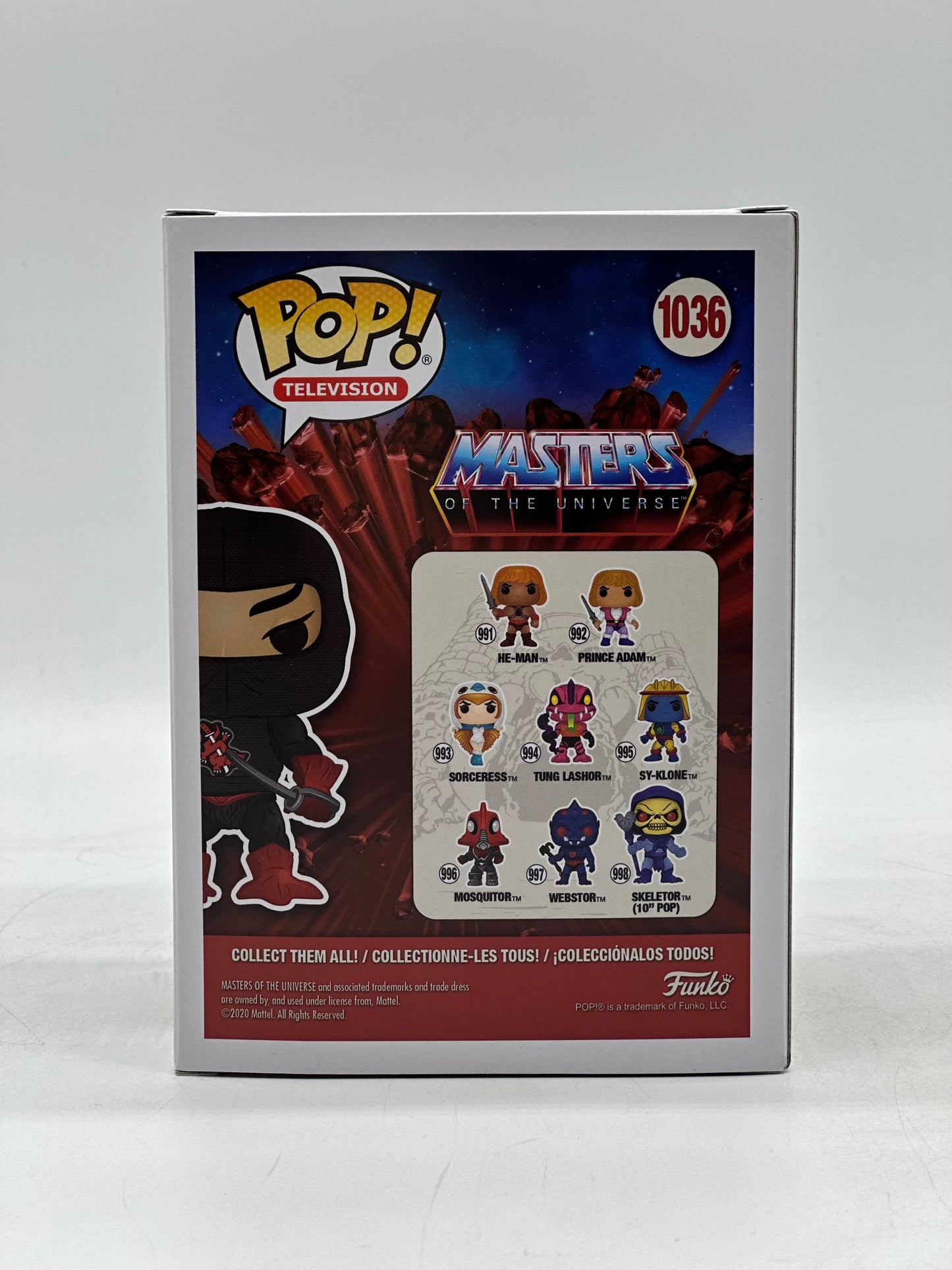 Pop! Television Masters Of The Universe 1036 Ninjor Toy Tokyo NYCC 2020 Limited Edition