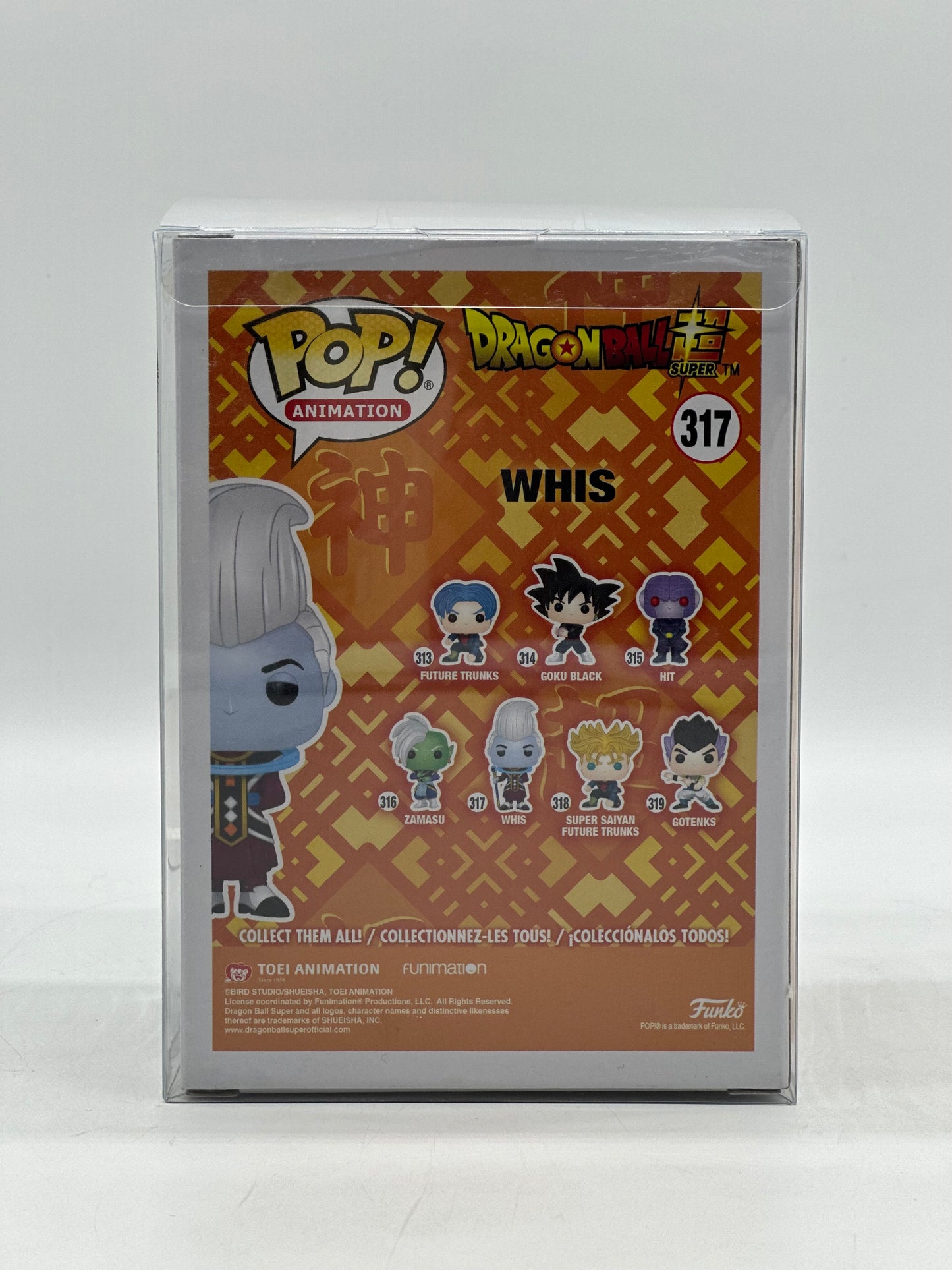 Pop! Animation Dragon Ball Z 317 Whis 2018 San Diego Cómic Con International Limited Edition Exclusive