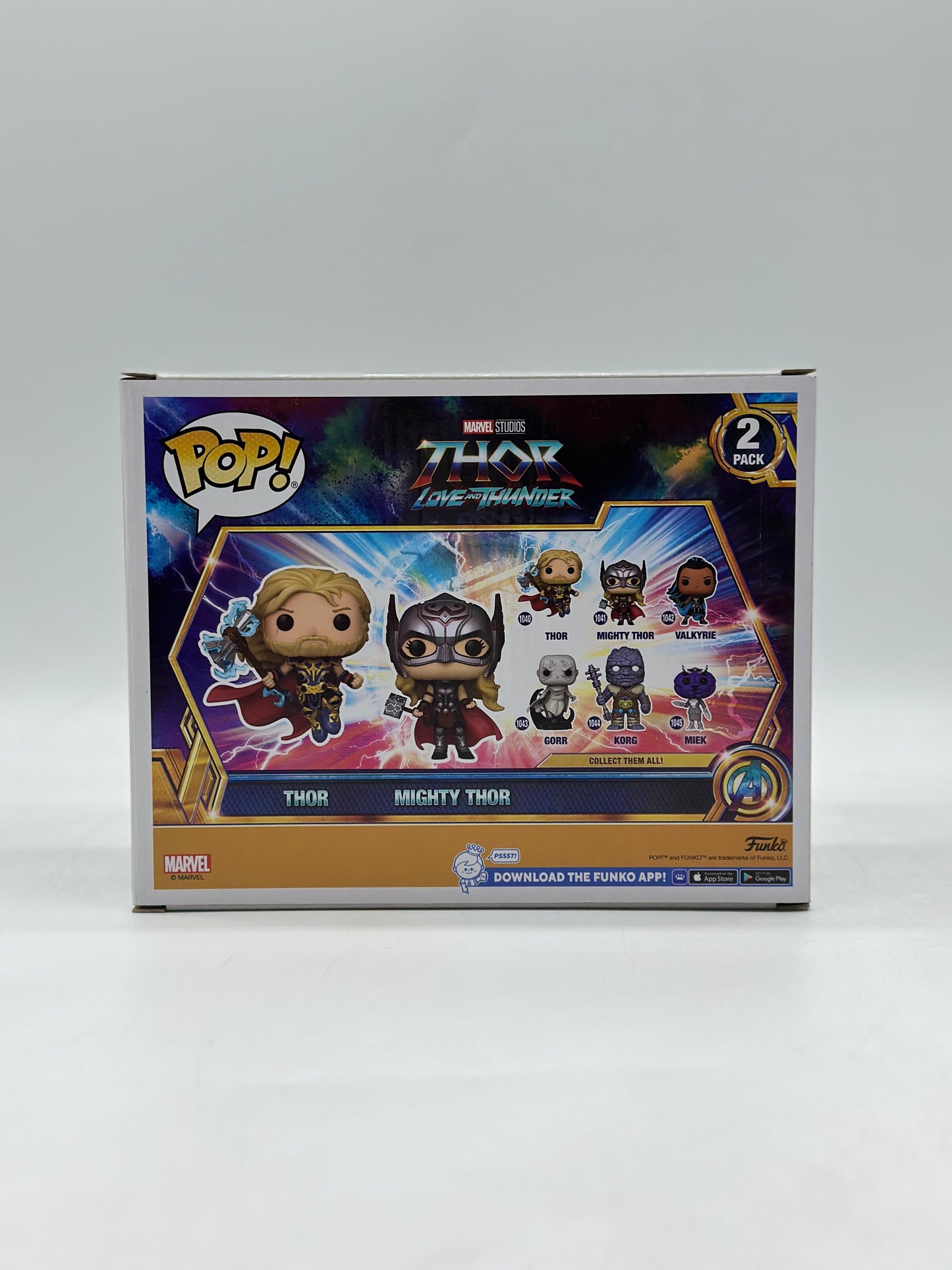 Pop! Marvel Studios Thor Love And Thunder 2 Pack Thor & Mighty Thor Only At Target