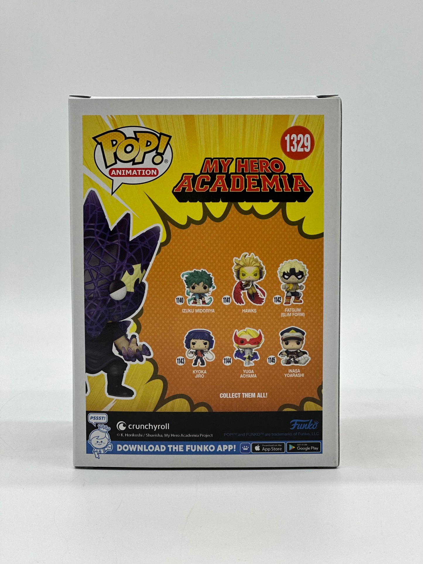 Pop! Animation My Hero Academia 1329 Fumikage Tokoyami HotTopic Exclusive