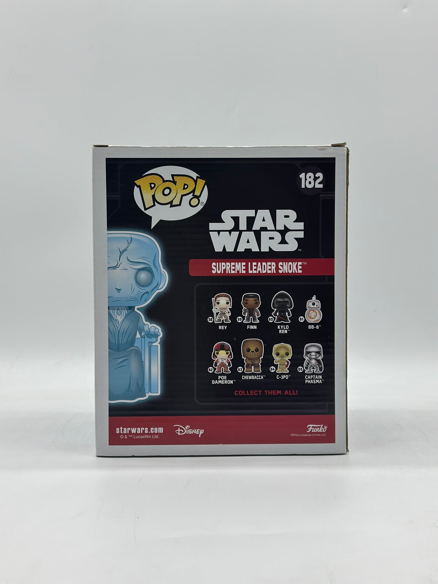 Pop! Star Wars 182 Supreme Leader Snoke Glows In The Dark 2017 Summer Convention Exclusive 8’Inch