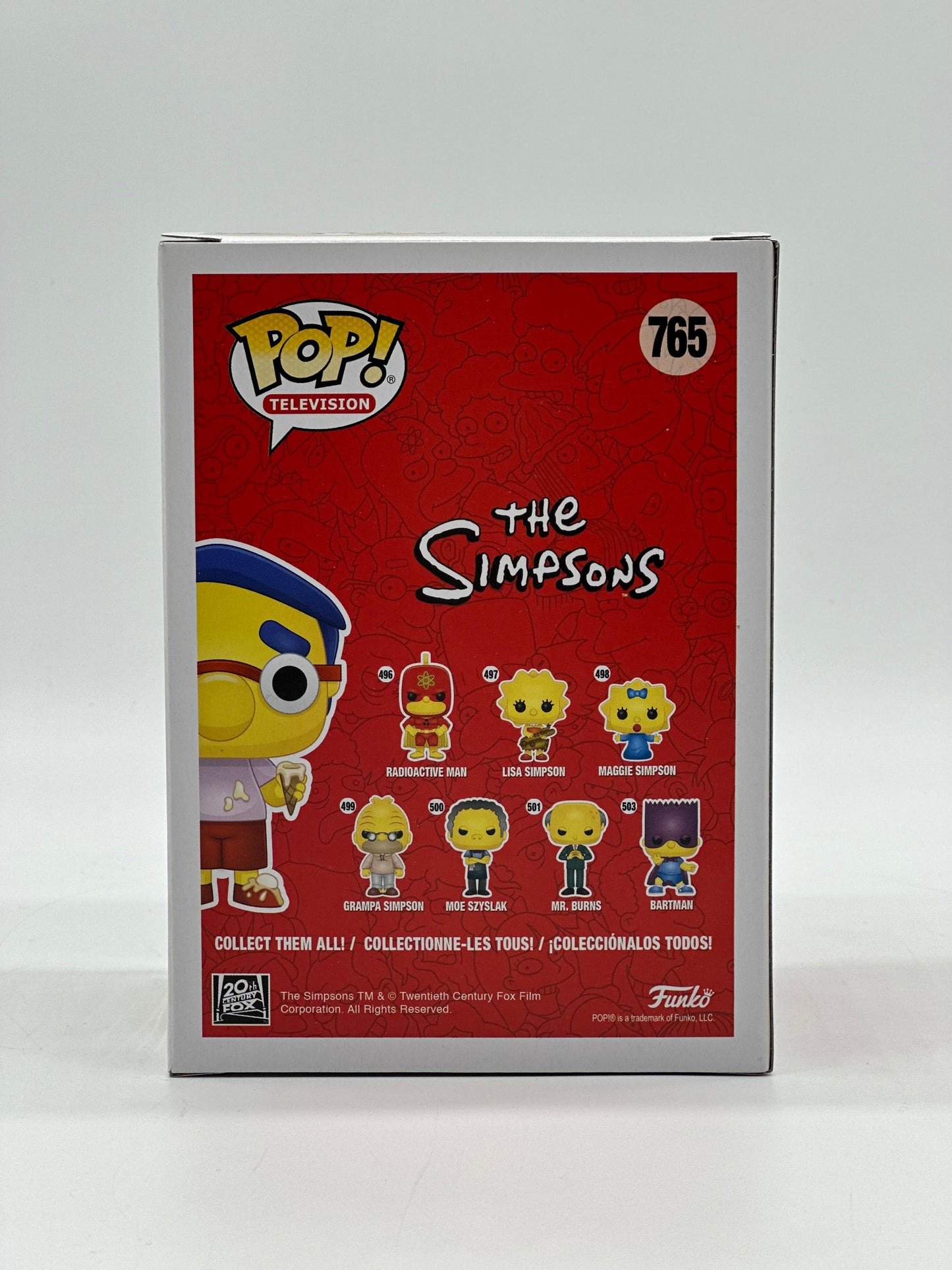 Pop! Television The Simpsons 765 Milhouse 2020 Spring Convention Limited Edition Exclusive