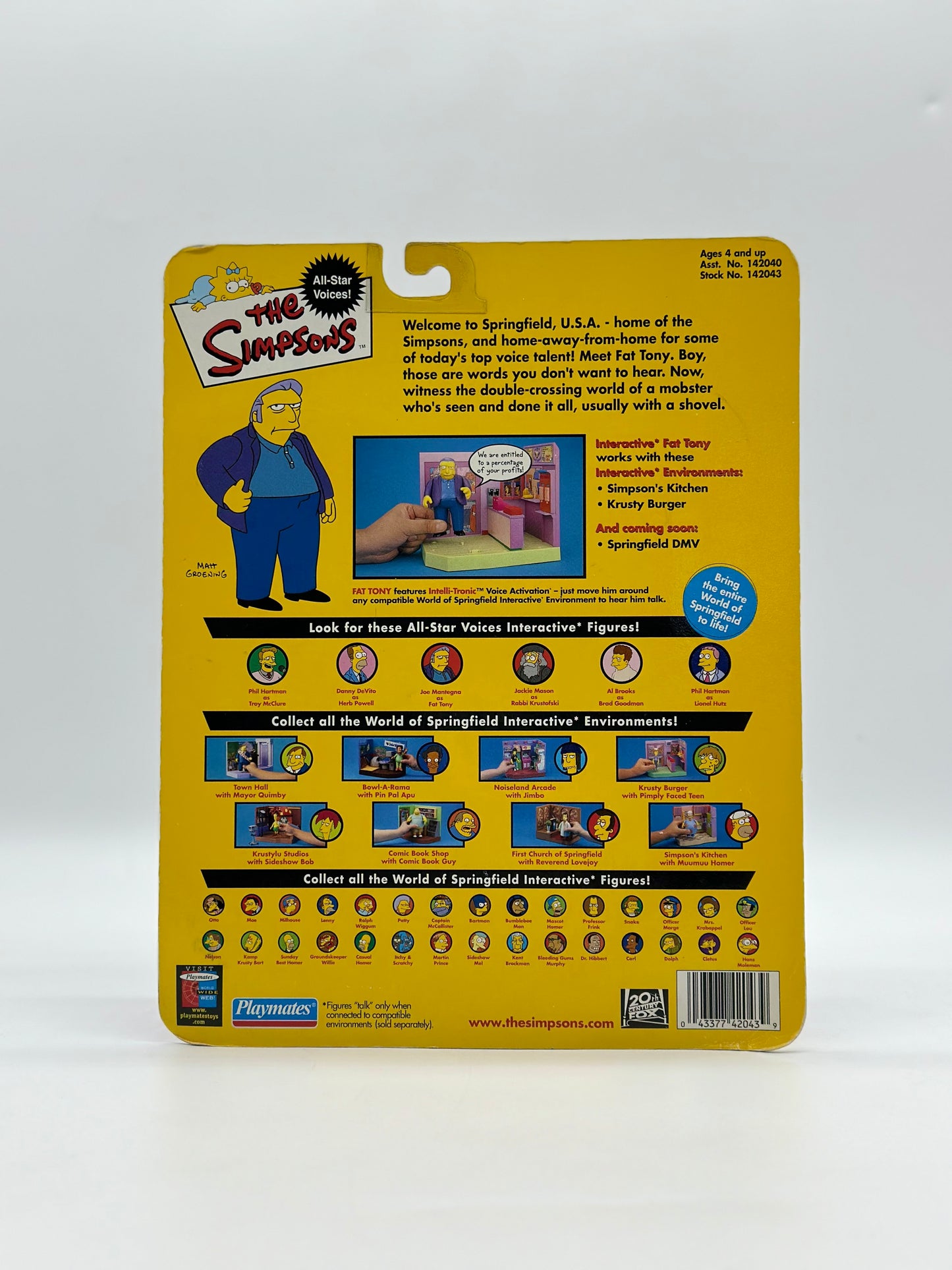The Simpsons World Of Springfield Interactive Figure Fat Tony