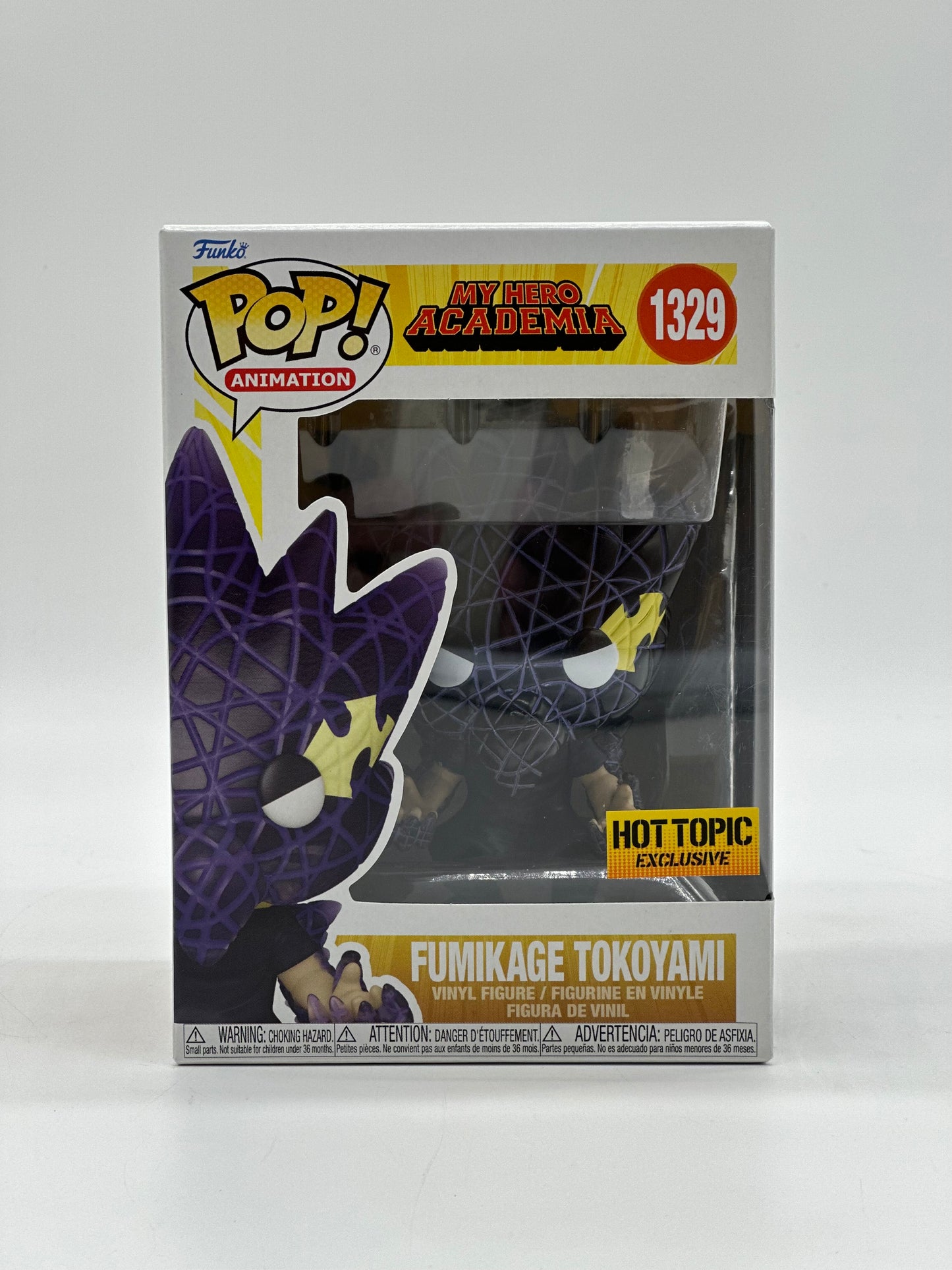 Pop! Animation My Hero Academia 1329 Fumikage Tokoyami HotTopic Exclusive
