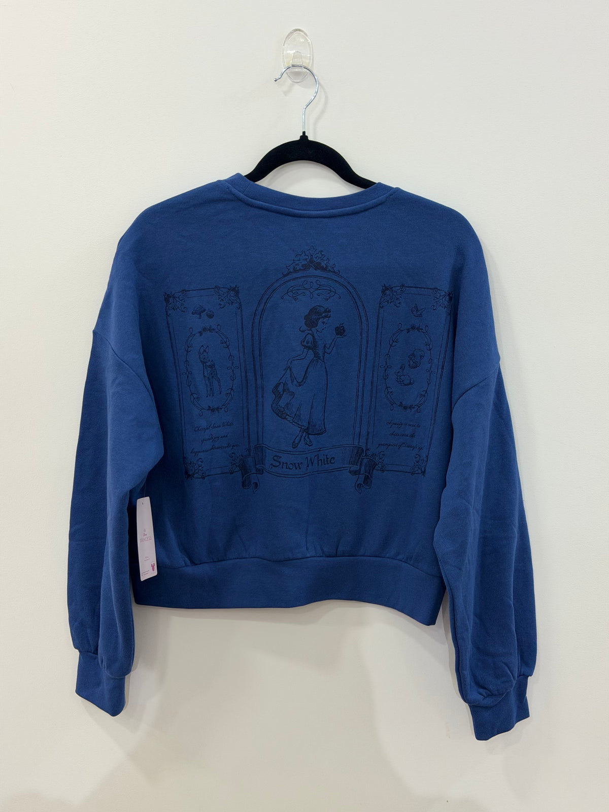 Disney Snow White Tonal Cropped Crewneck Small