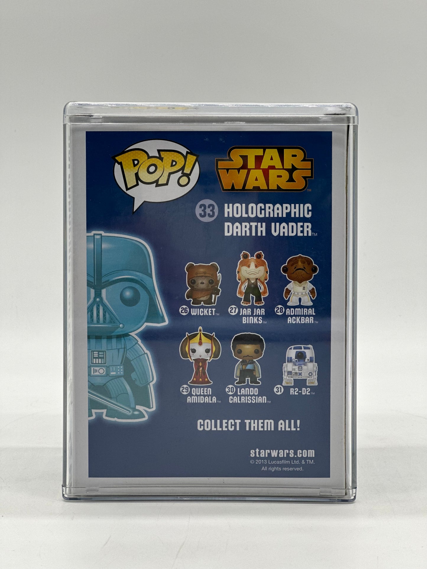 Pop! Star Wars 33 Holographic Darth Vader Glows In The Dark Dallas Comic Con Exclusive