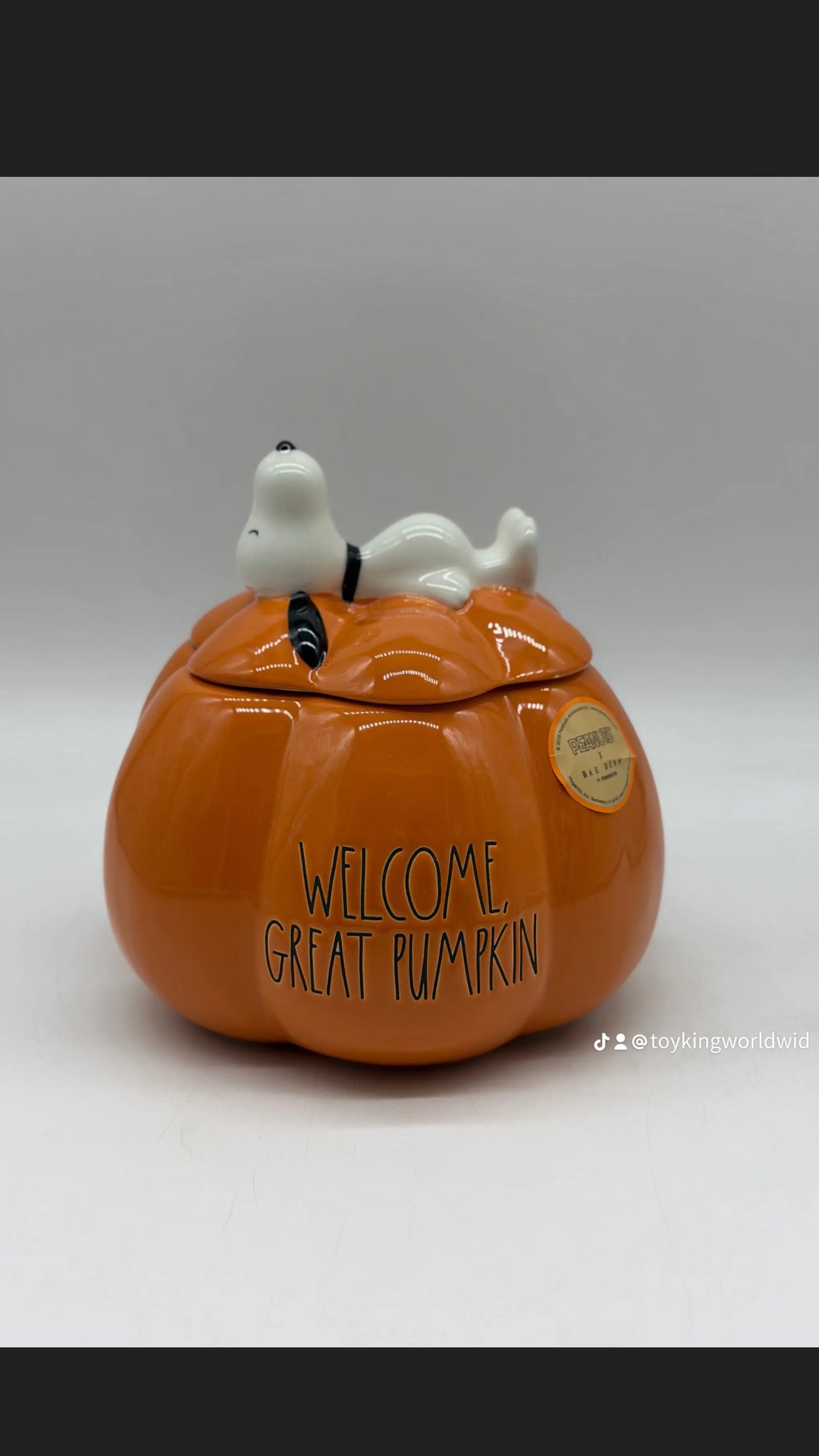 Peanuts Snoopy The Great Pumpkin Cookie Jar