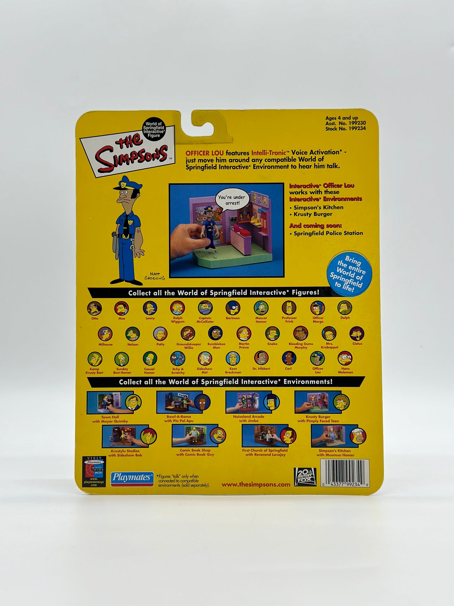 The Simpsons World Of Springfield Interactive Figure Officer Lou