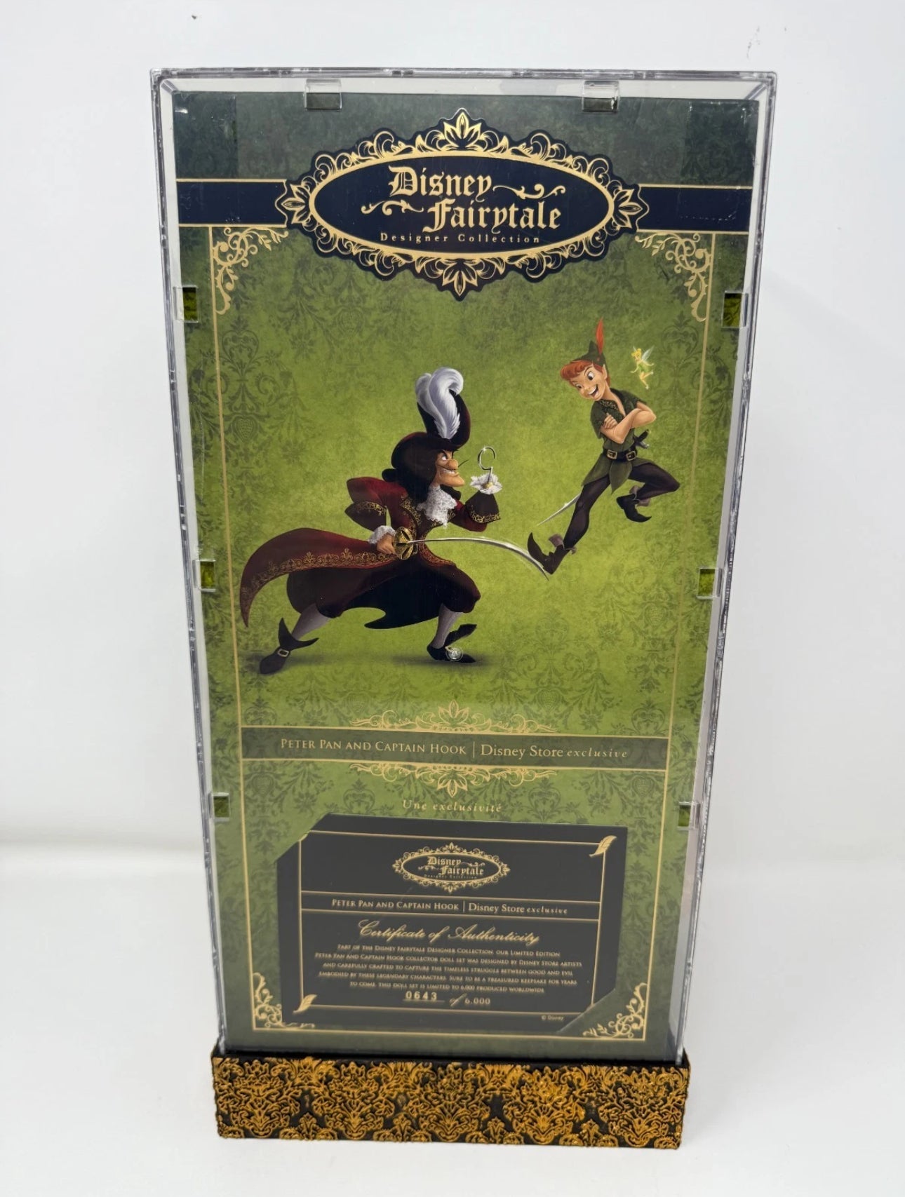 Disney Fairytale Designer Collection Peter Pan And Captain Hook Limited Edition Doll Set