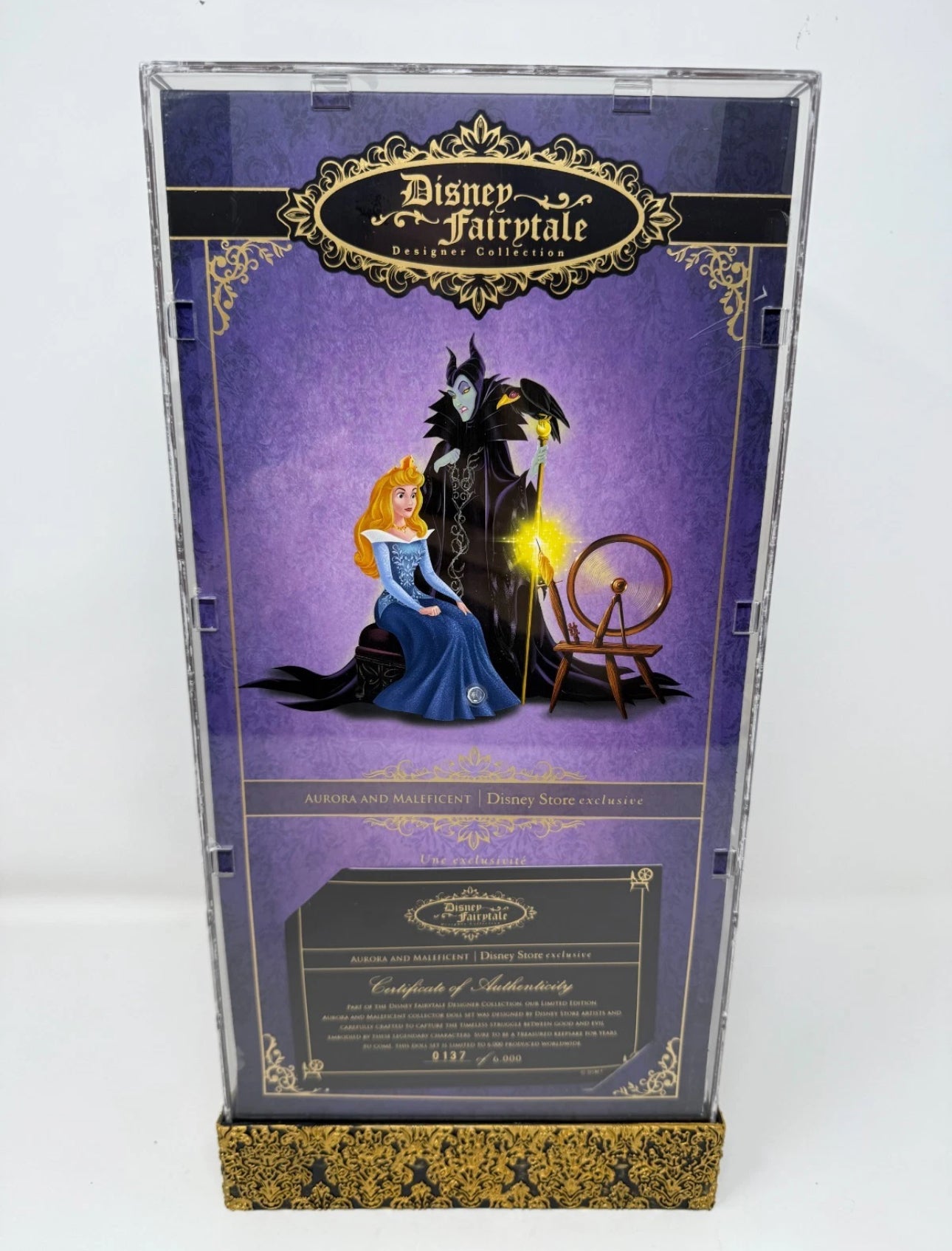 Disney Fairytale Designer Collection Aurora And Maleficent Limited Edition Doll Set