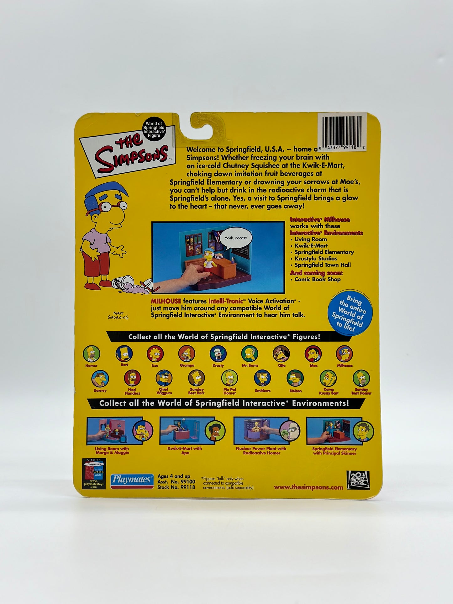 The Simpsons World Of Springfield Interactive Figure Milhouse