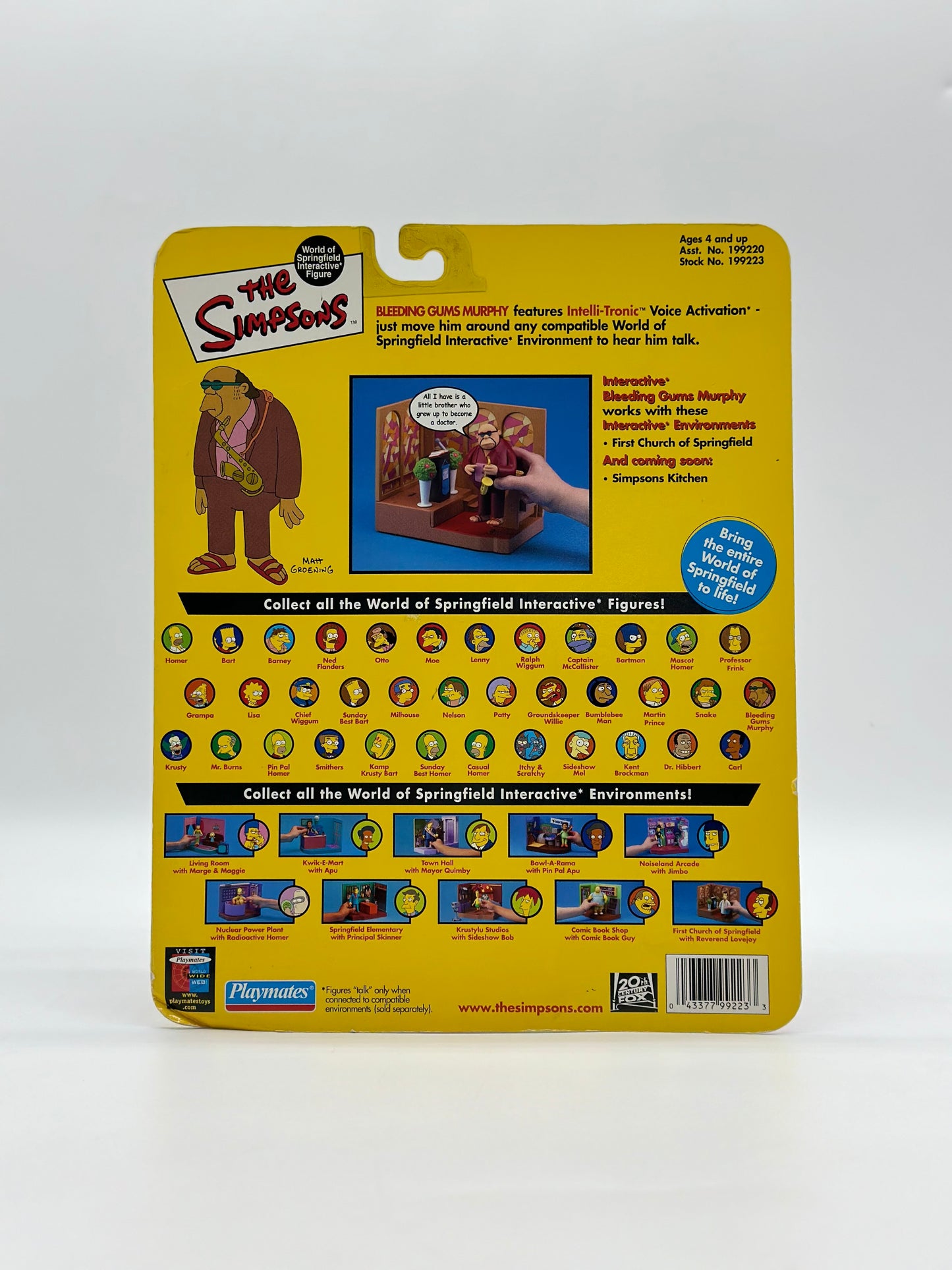 The Simpsons World Of Springfield Interactive Figure Bleeding Gums Murphy