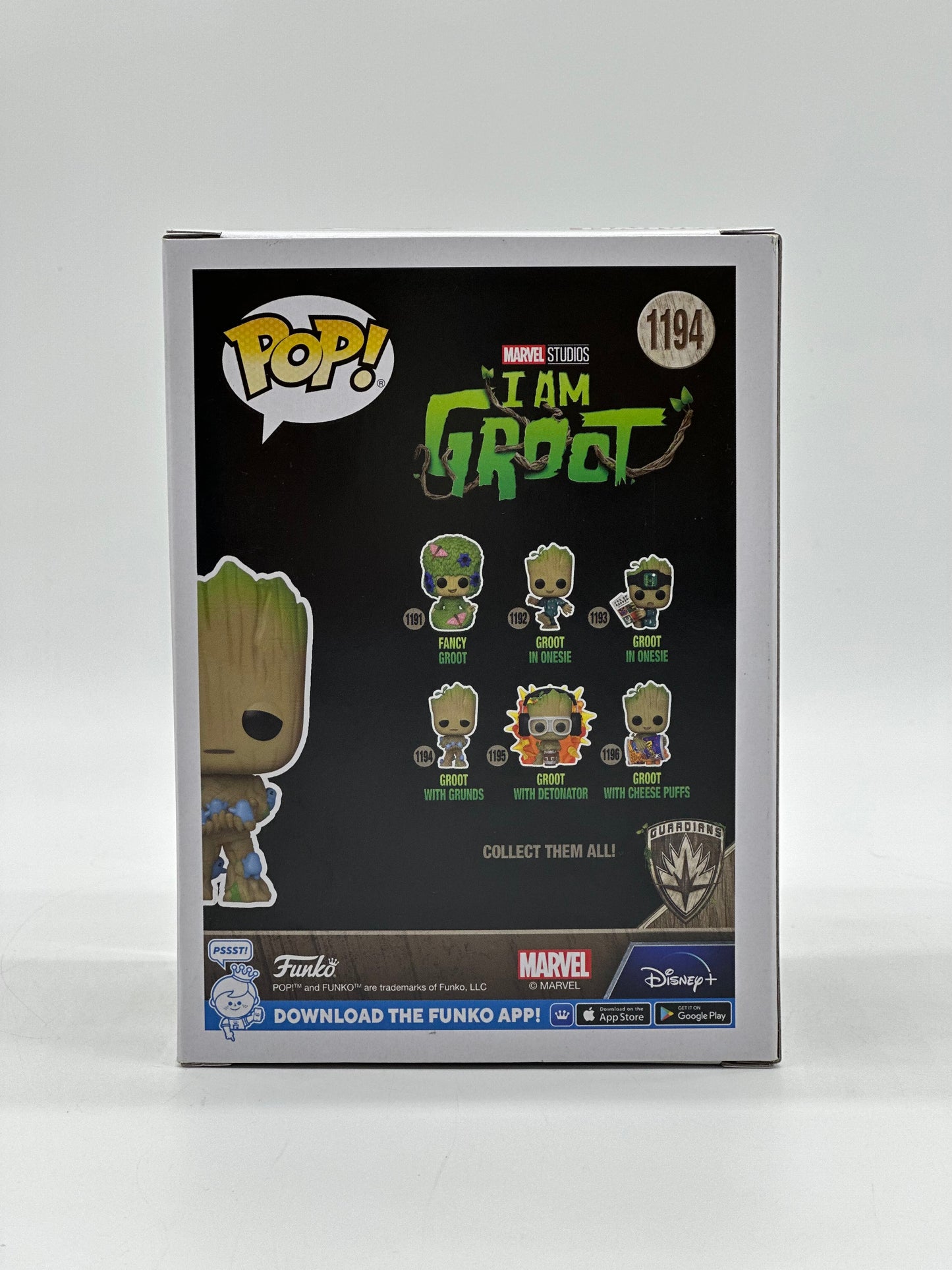 Pop! Marvel Studios I Am Groot 1194 Groot With Grunds