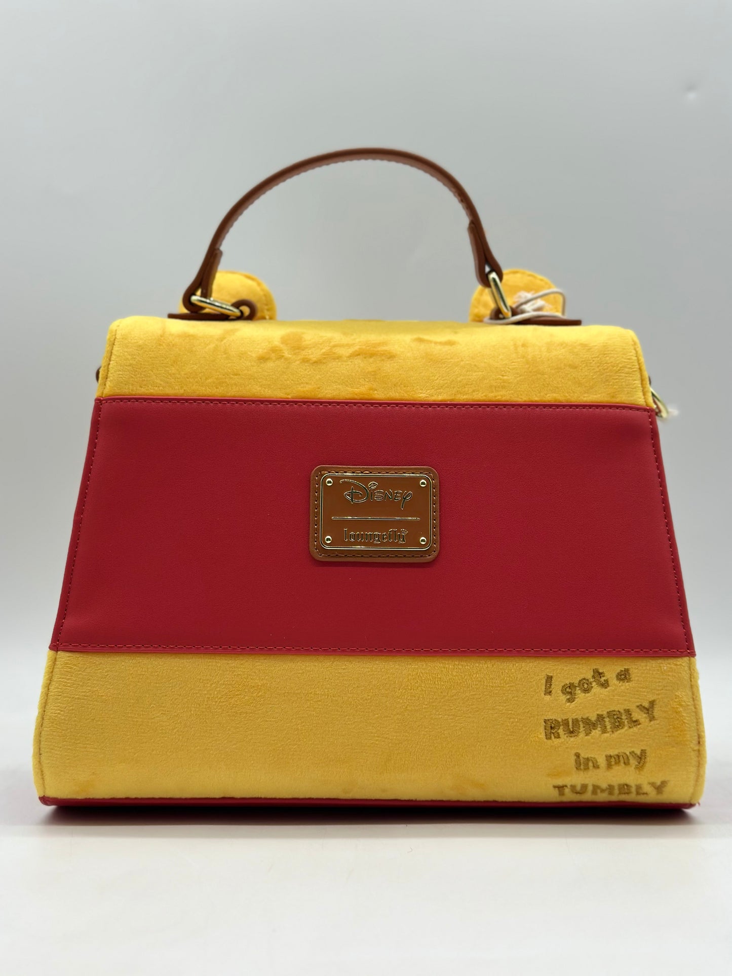 Disney Winnie The Pooh Rumbly Honey Flocked Crossbody