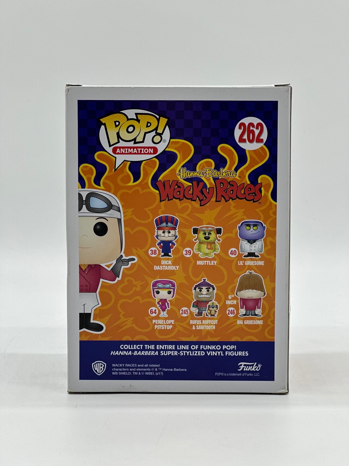 Pop! Animation Hanna Barbera Wacky Races 262 Peter Perfect Toy Tokyo Saturday Morning Cartoons 750 Pcs San Diego 2017 Exclusive Limited Edition