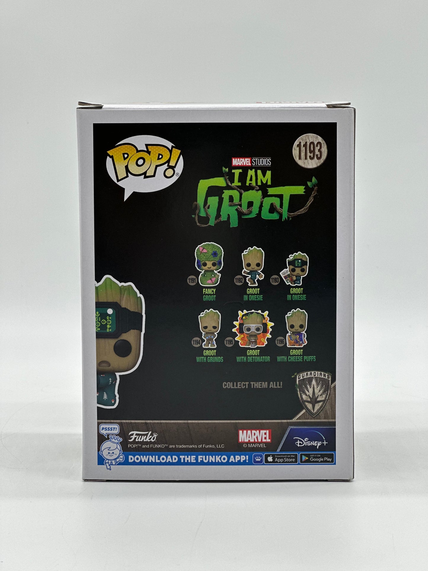 Pop! Marvel Studios I Am Groot 1193 Groot In Onesie