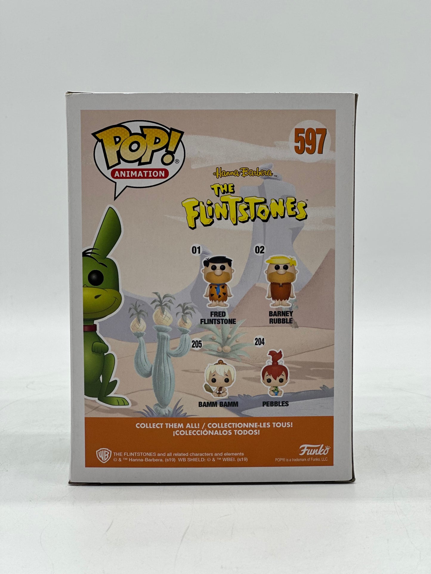 Pop! Animation Hanna-Barbera The Flintstones 597 Hoppy The Hopparoo San Diego Comic Con 50 International 2019 Limited Edition
