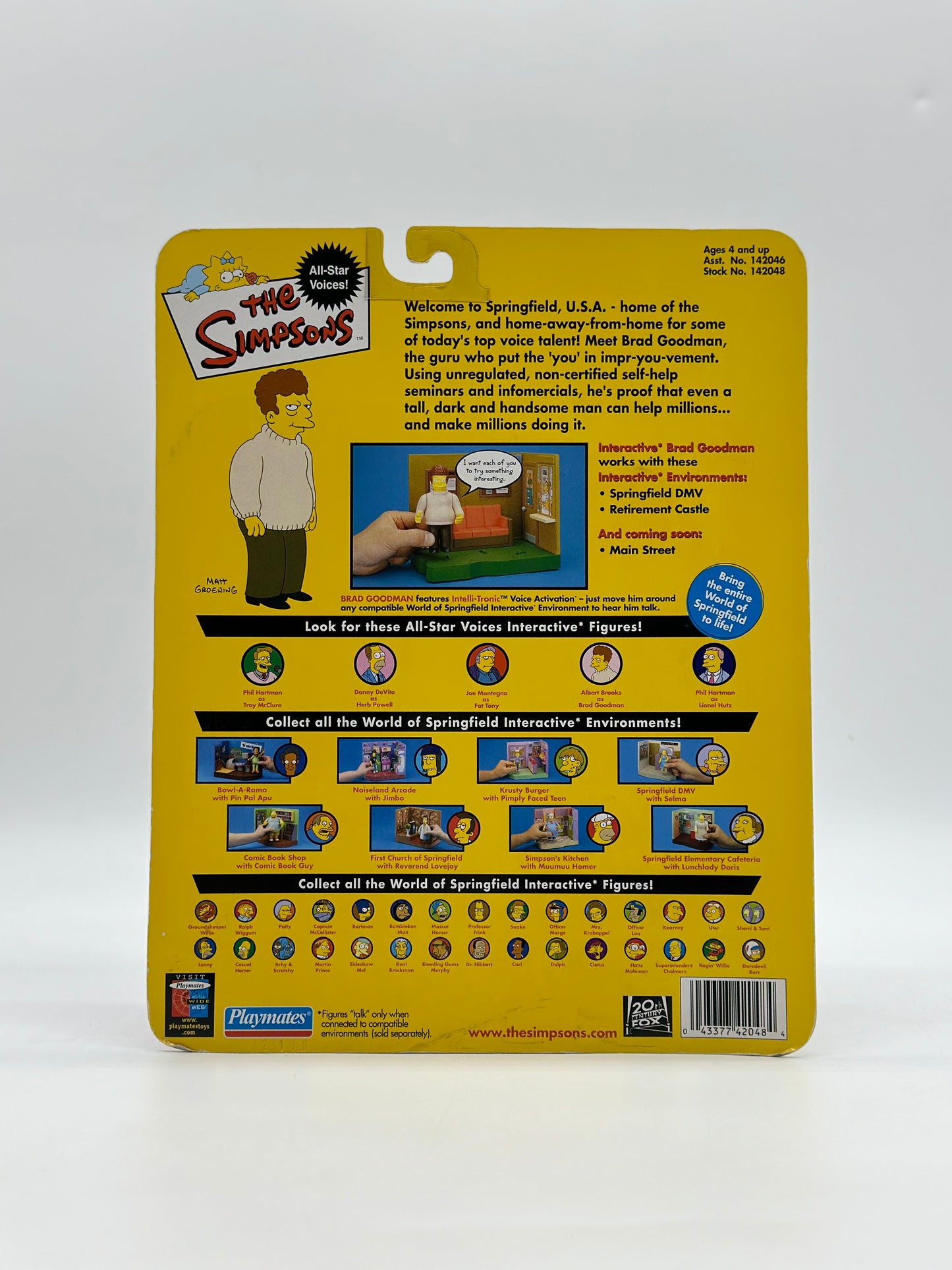 The Simpsons World Of Springfield Interactive Figure Brad Goodman