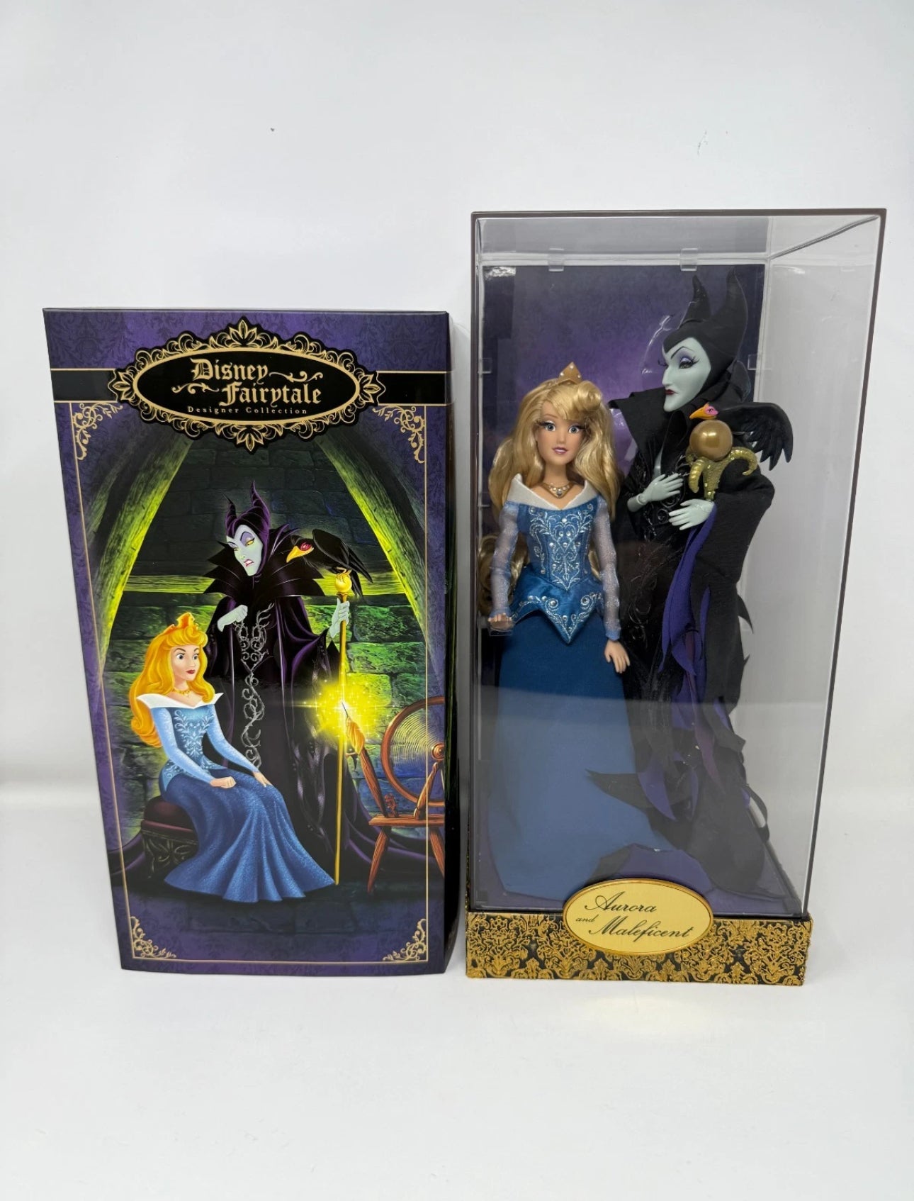Disney Fairytale Designer Collection Aurora And Maleficent Limited Edition Doll Set
