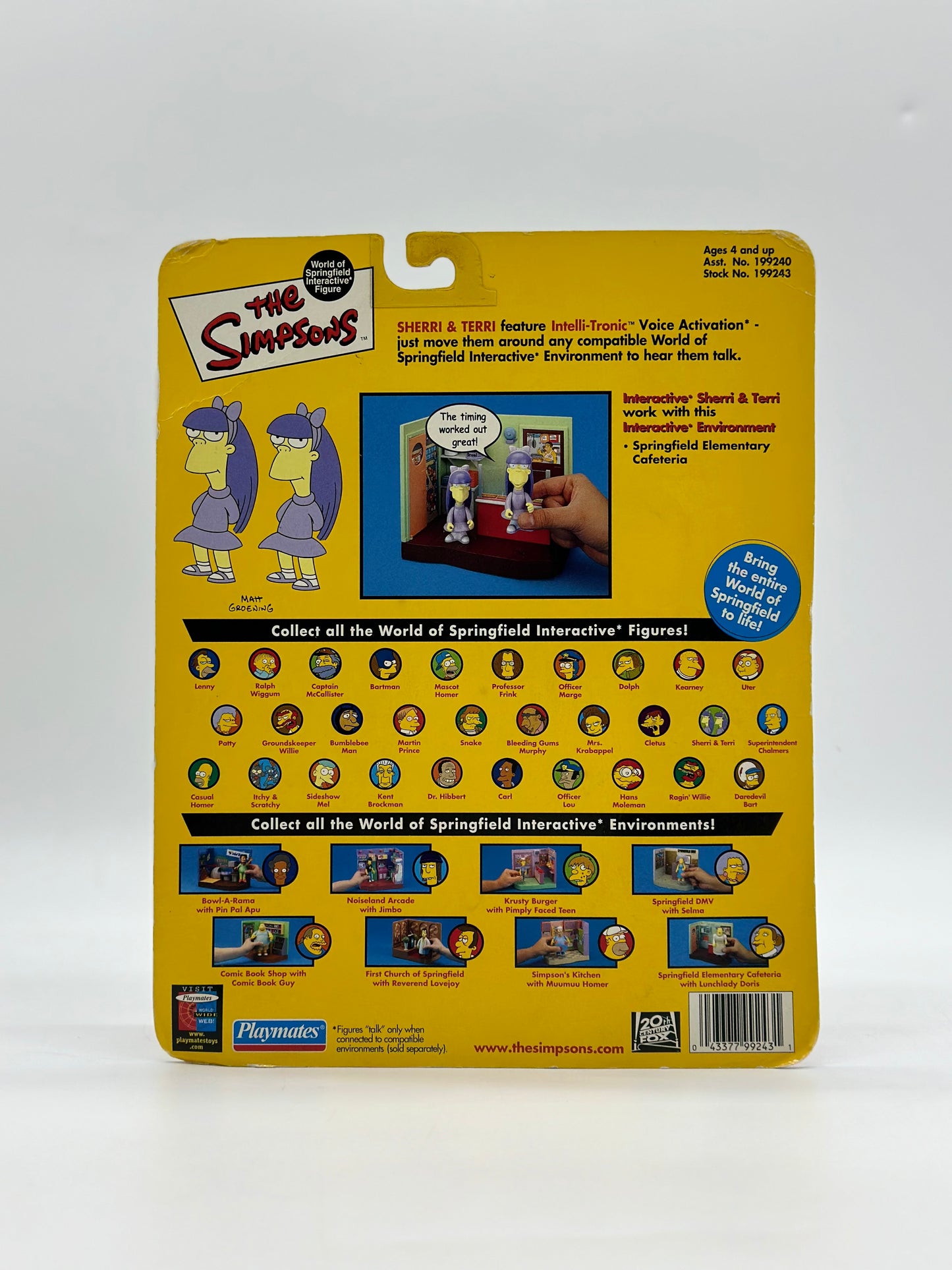 The Simpsons World Of Springfield Interactive Figure Sherri & Terri