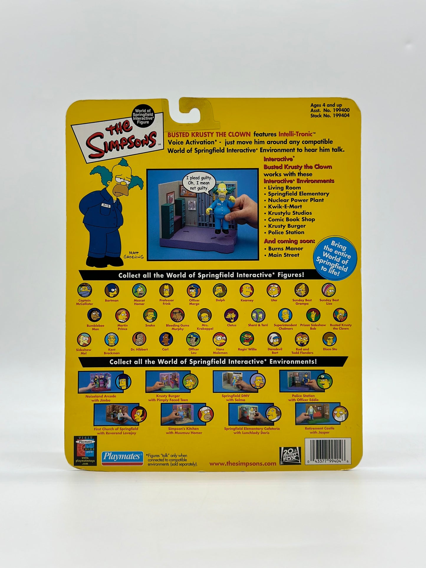 The Simpsons World Of Springfield Interactive Figure Busted Krusty The Clown