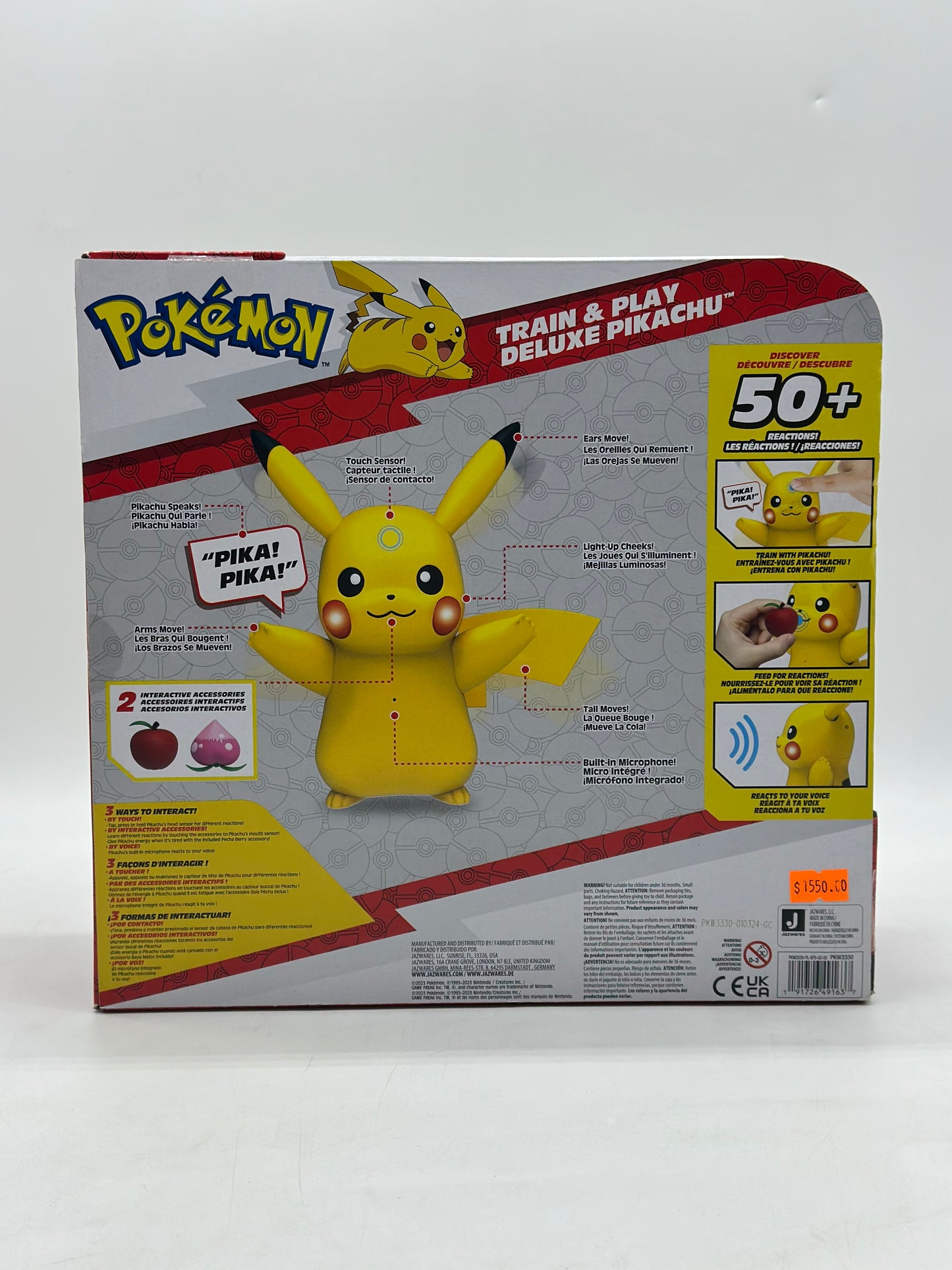 Pokemon Train & Play Deluxe Pikachu