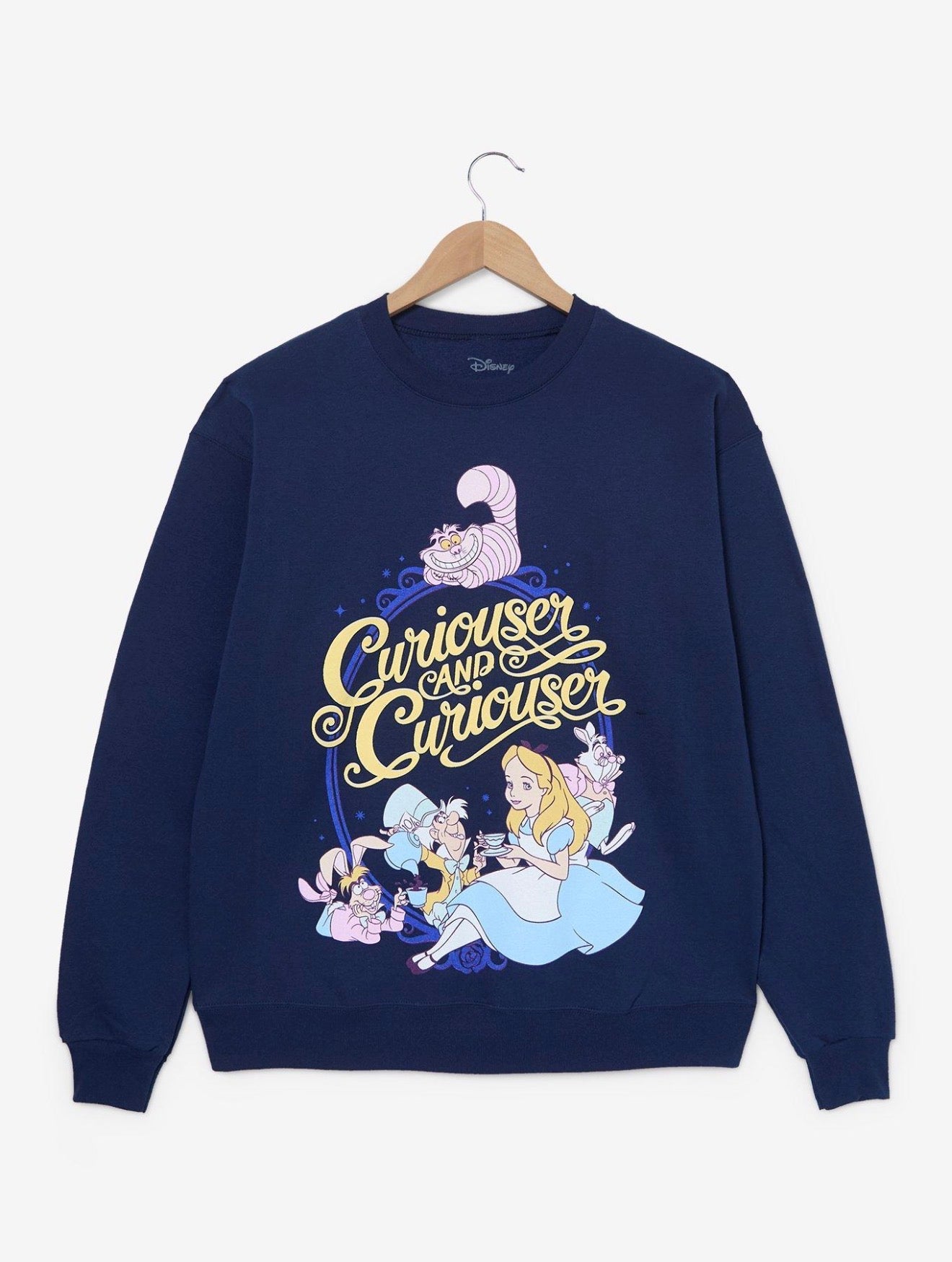 Disney Alice In Wonderland Curiouser And Curiouser Crewneck Large