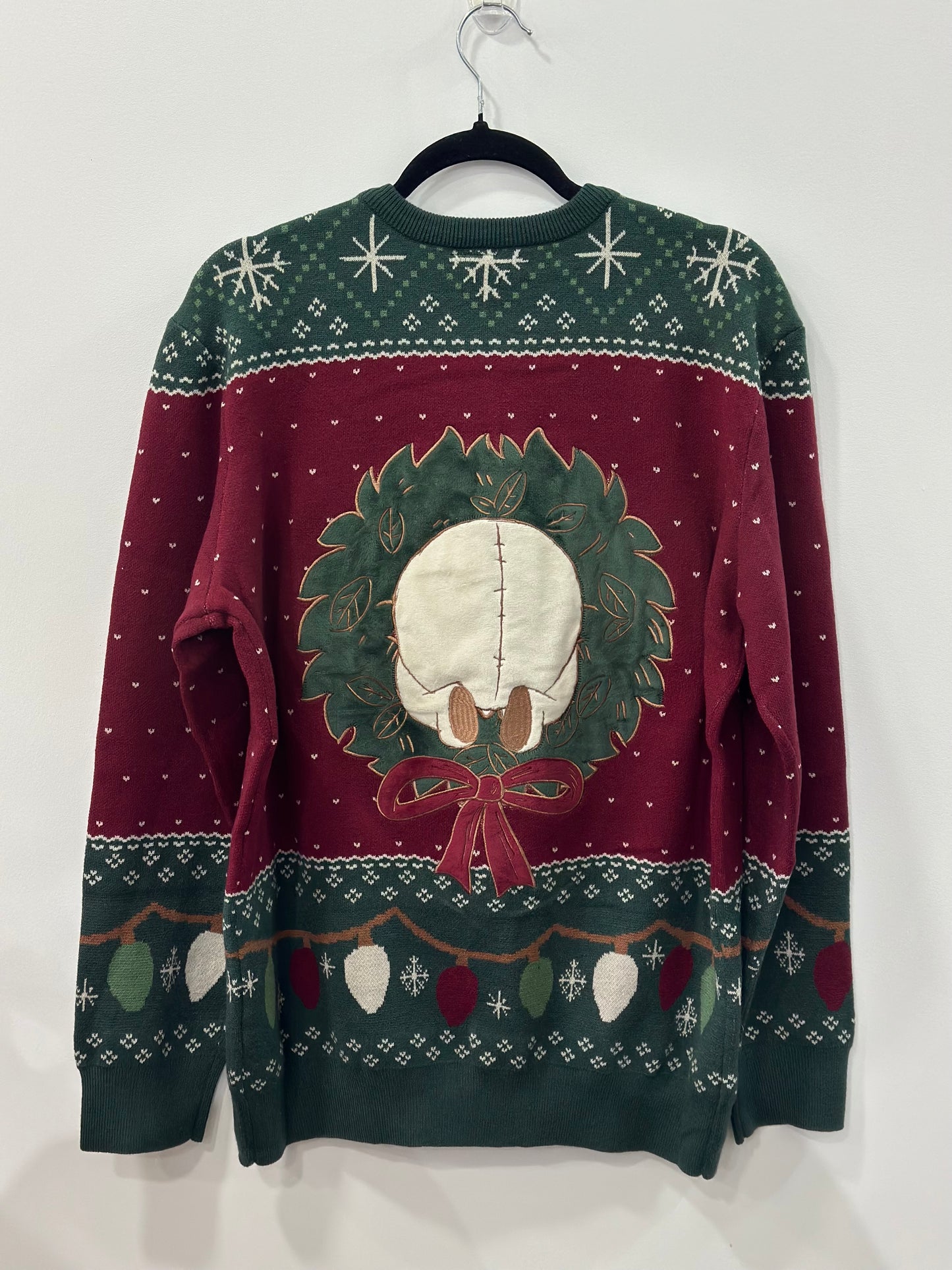 Disney Winnie The Pooh Wreath Pooh Bear Holiday Sweater Large