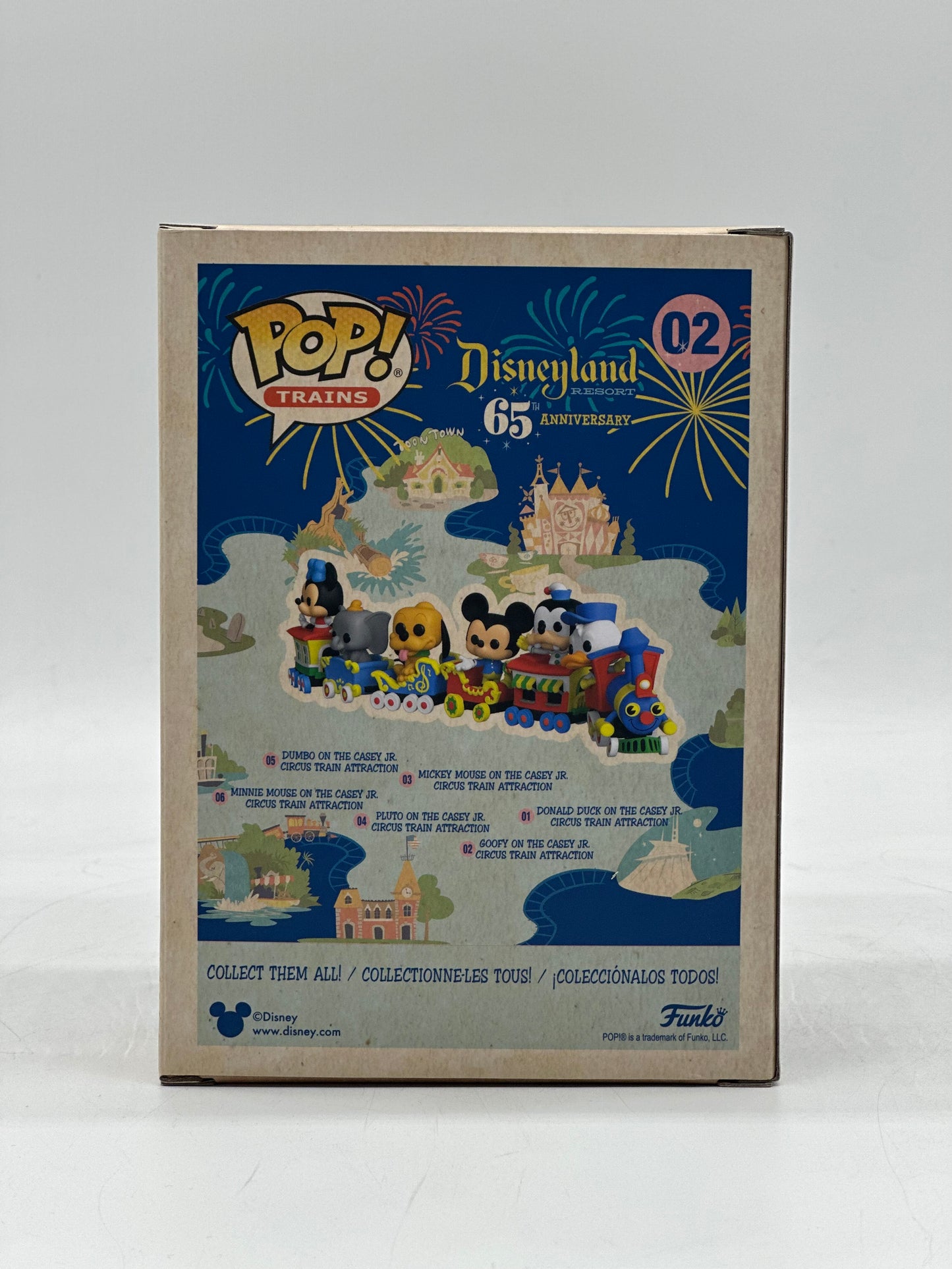 Pop! Trains Disneyland 65Th Anniversary 02 Goofy On The Casey Jr. Circus Train Attraction Funko Limited Edition