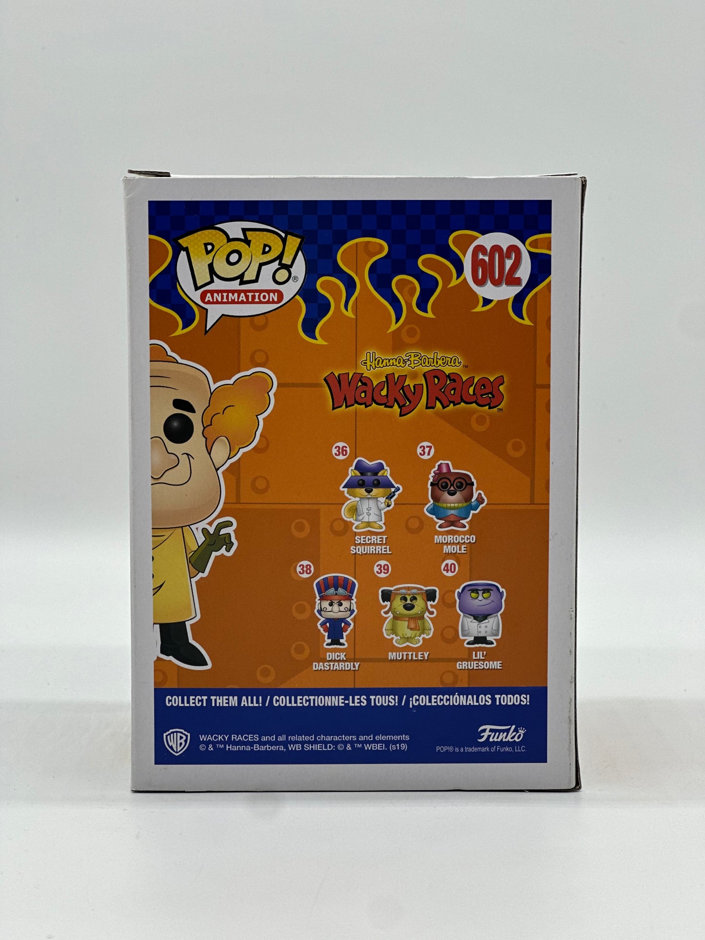 Pop! Animation Hanna Barbera Wacky Races 602 Professor Pat Pending 2019 Convention Exclusive Limited Edition