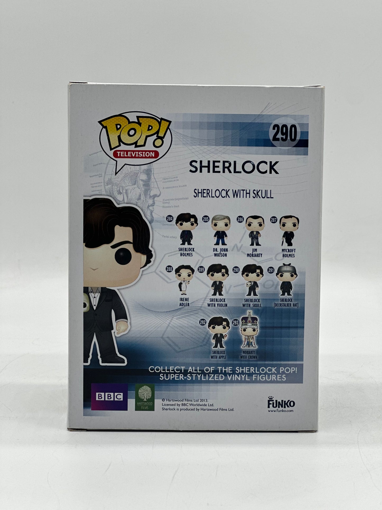 Pop! Television Sherlock 290 Sherlock With Skull HotTopic Exclusive