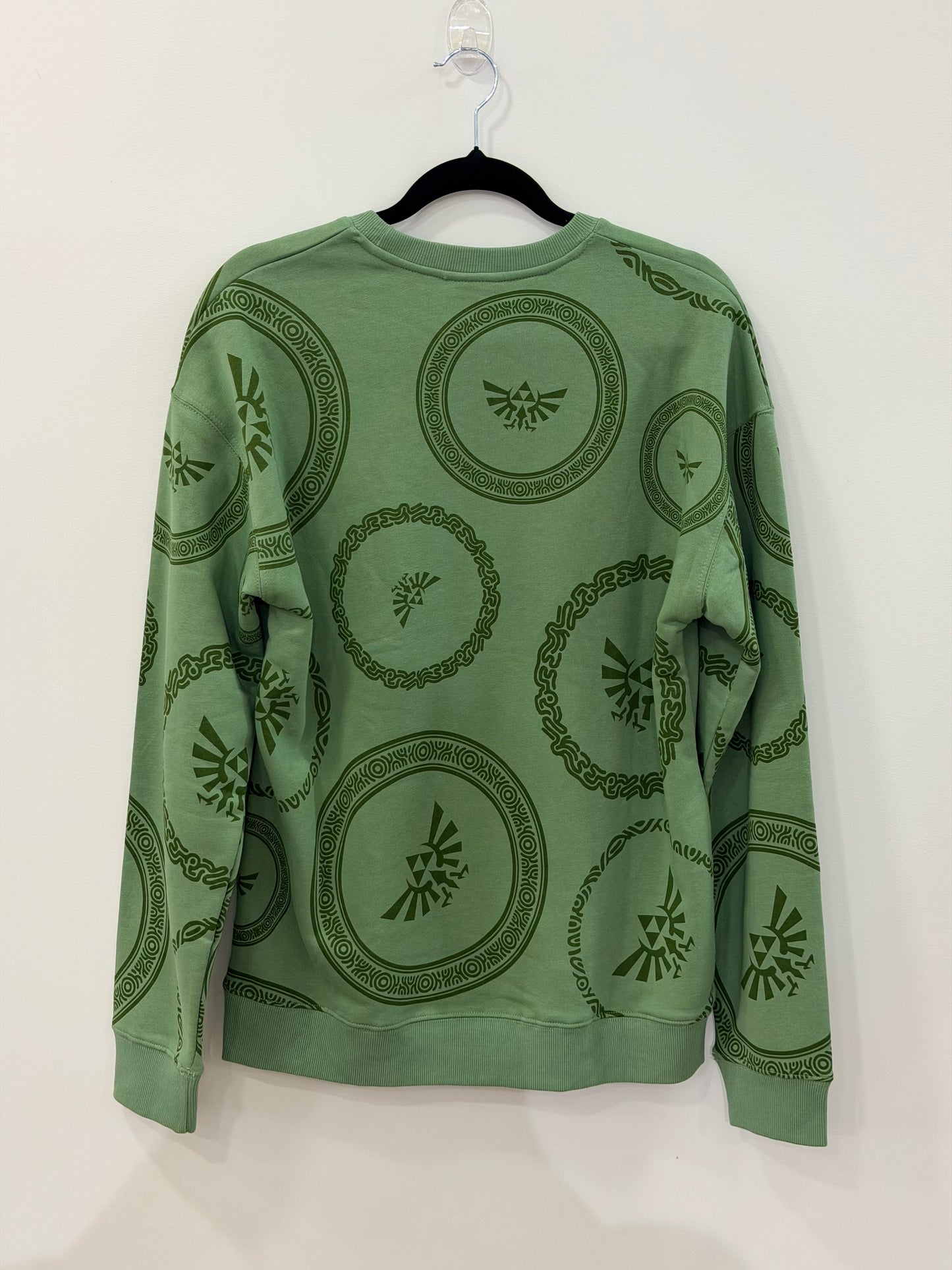Nintendo The Legend Of Zelda Hyrule Crest Allover Print Crewneck Medium