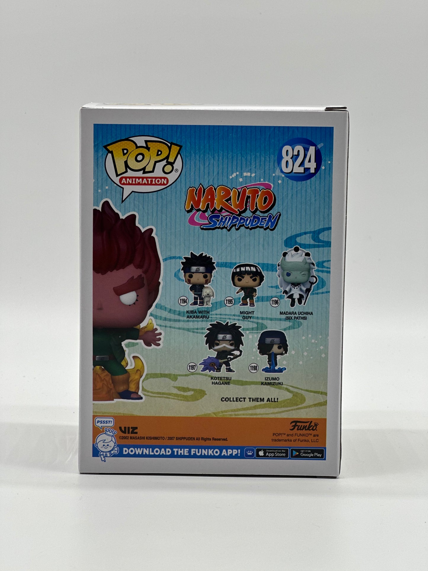 Pop! Animation Shonen Jump Naruto Shippuden 824 Might Guy (Eight Inner Gates)