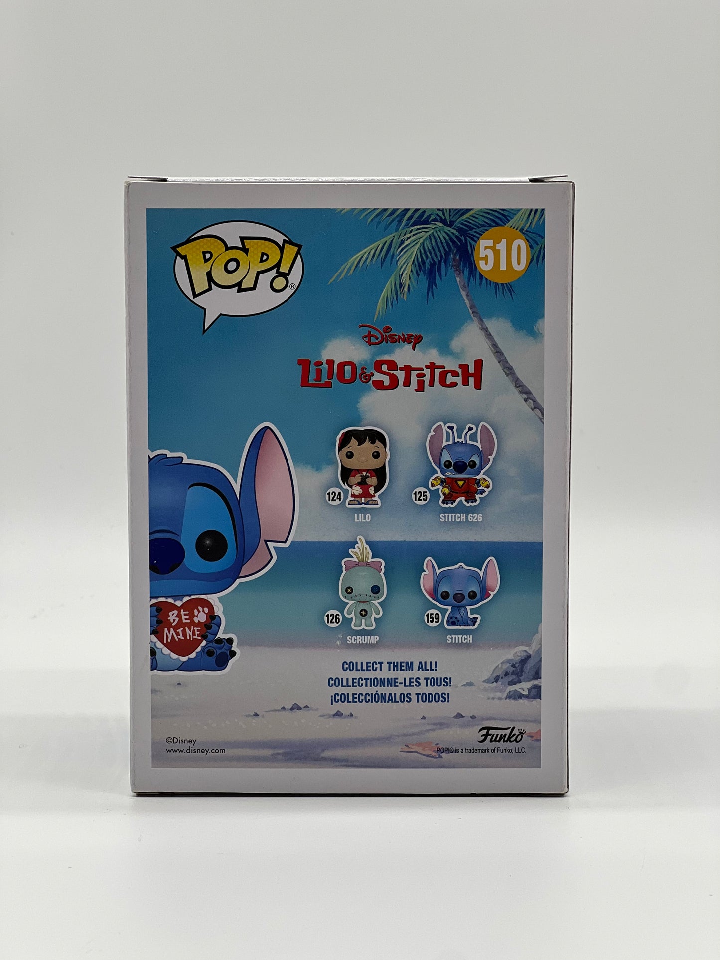 Pop! Disney Lilo & Stitch 510 Stitch Valentine HotTopic Exclusive