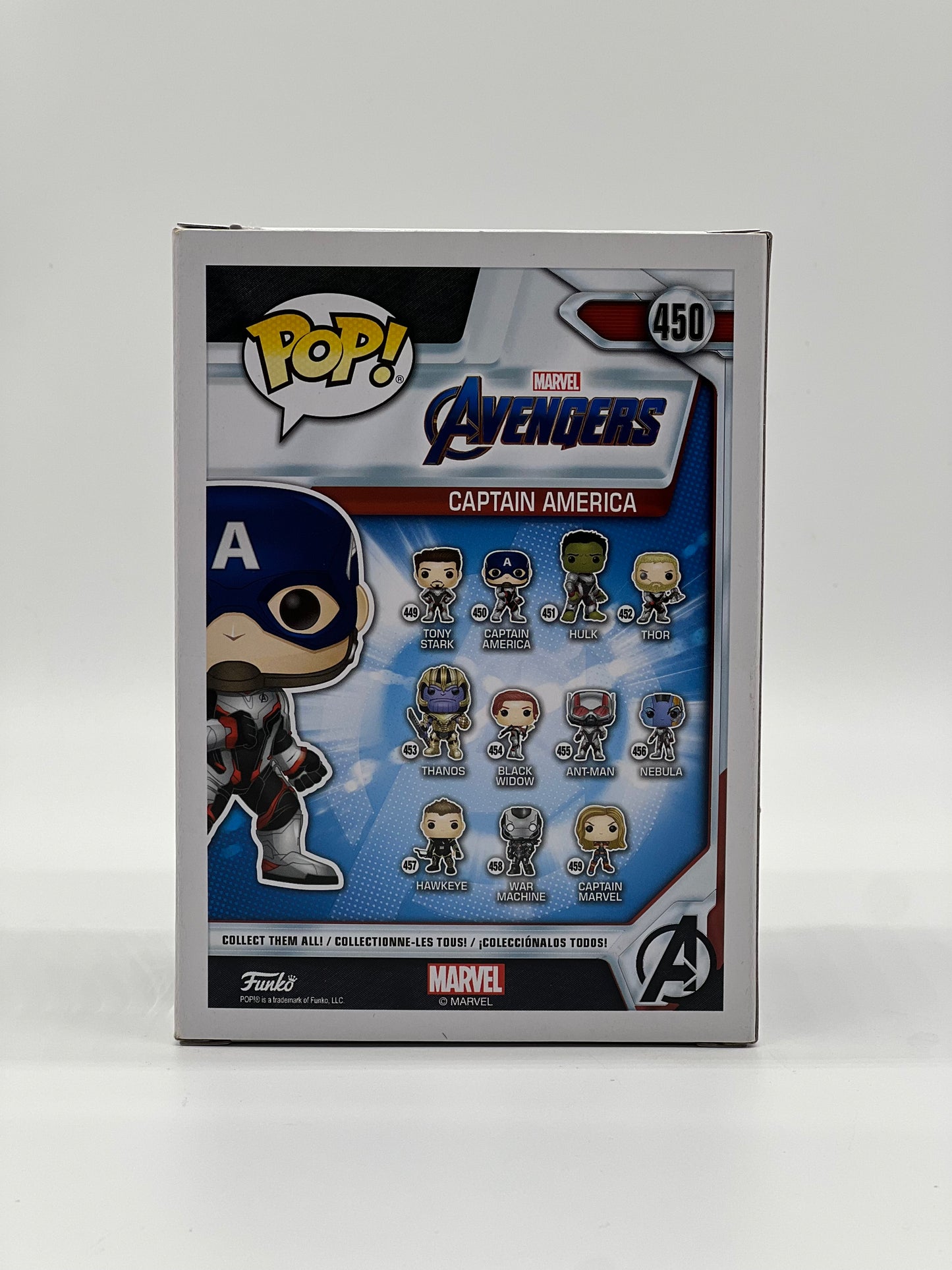 Pop! Marvel Avengers 450 Captain America Glows In The Dark FYE Exclusive