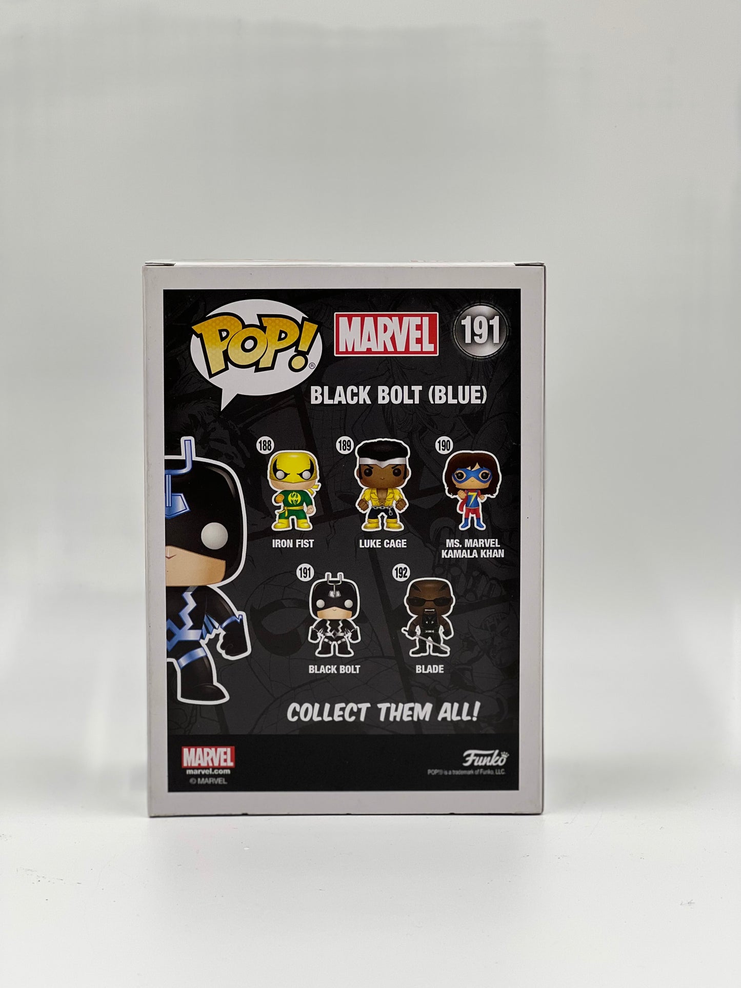 Pop! Marvel 191 Black Bolt (Blue) PX Previews Exclusive