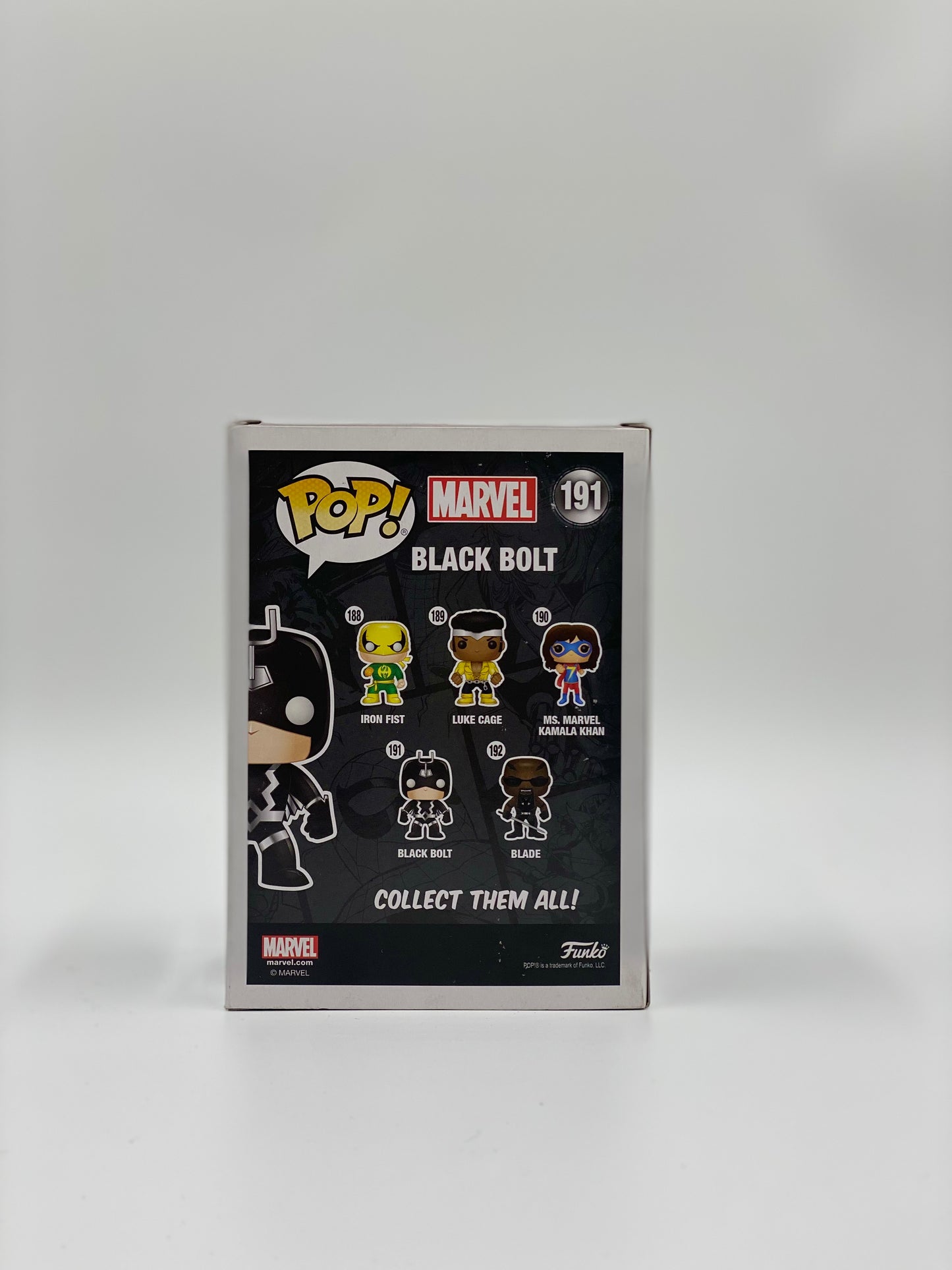 Pop! Marvel 191 Black Bolt PX Previews Exclusive